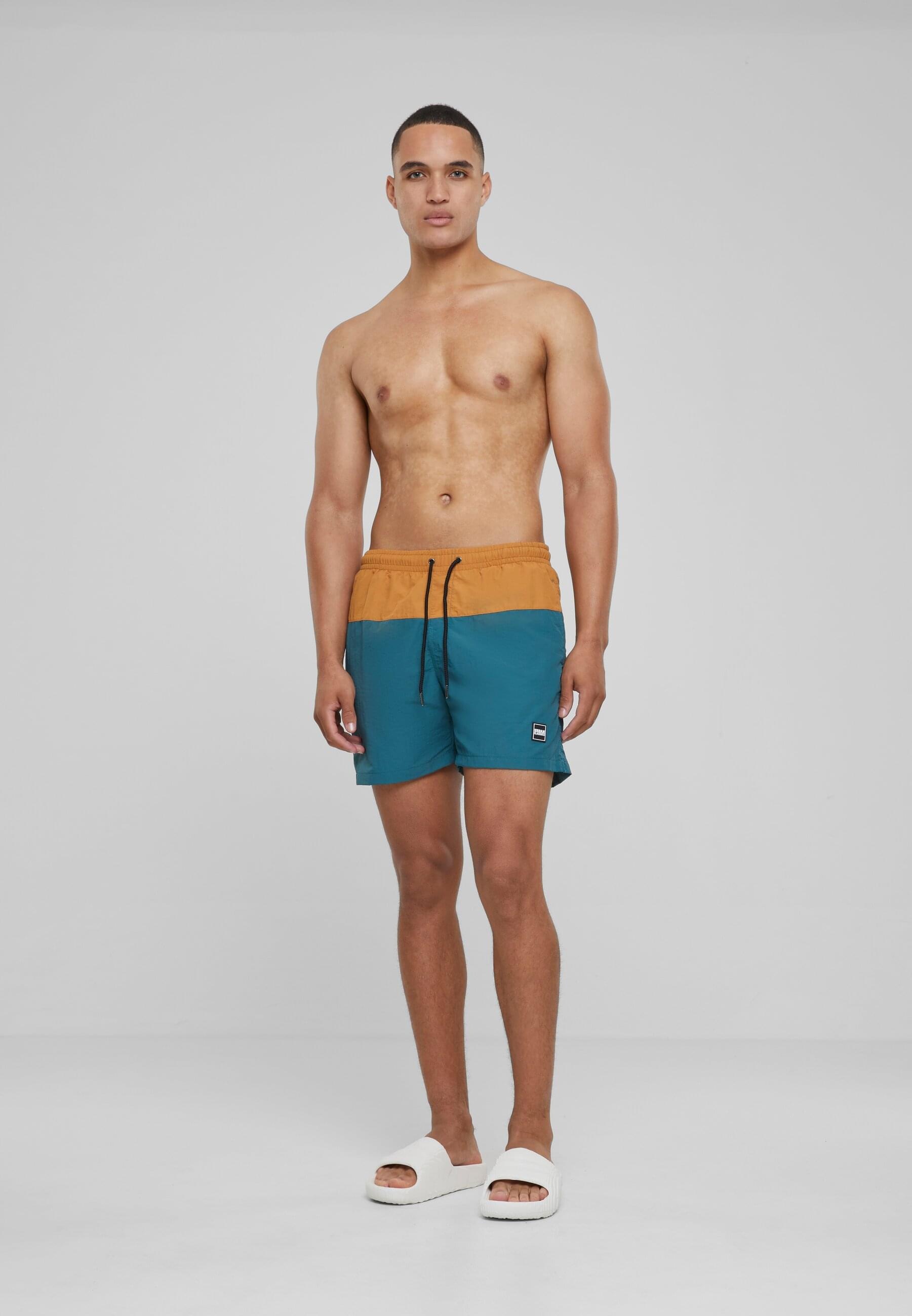 URBAN CLASSICS Badeshorts »Urban Classics Herren Block Swim Shorts«