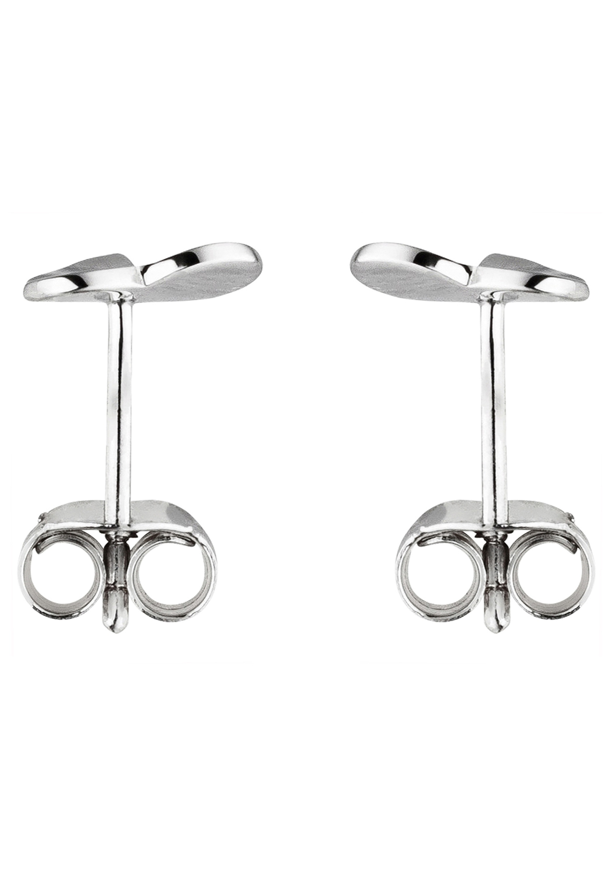 JOBO Boucles d'Oreilles Coeur Argent 9mm 3