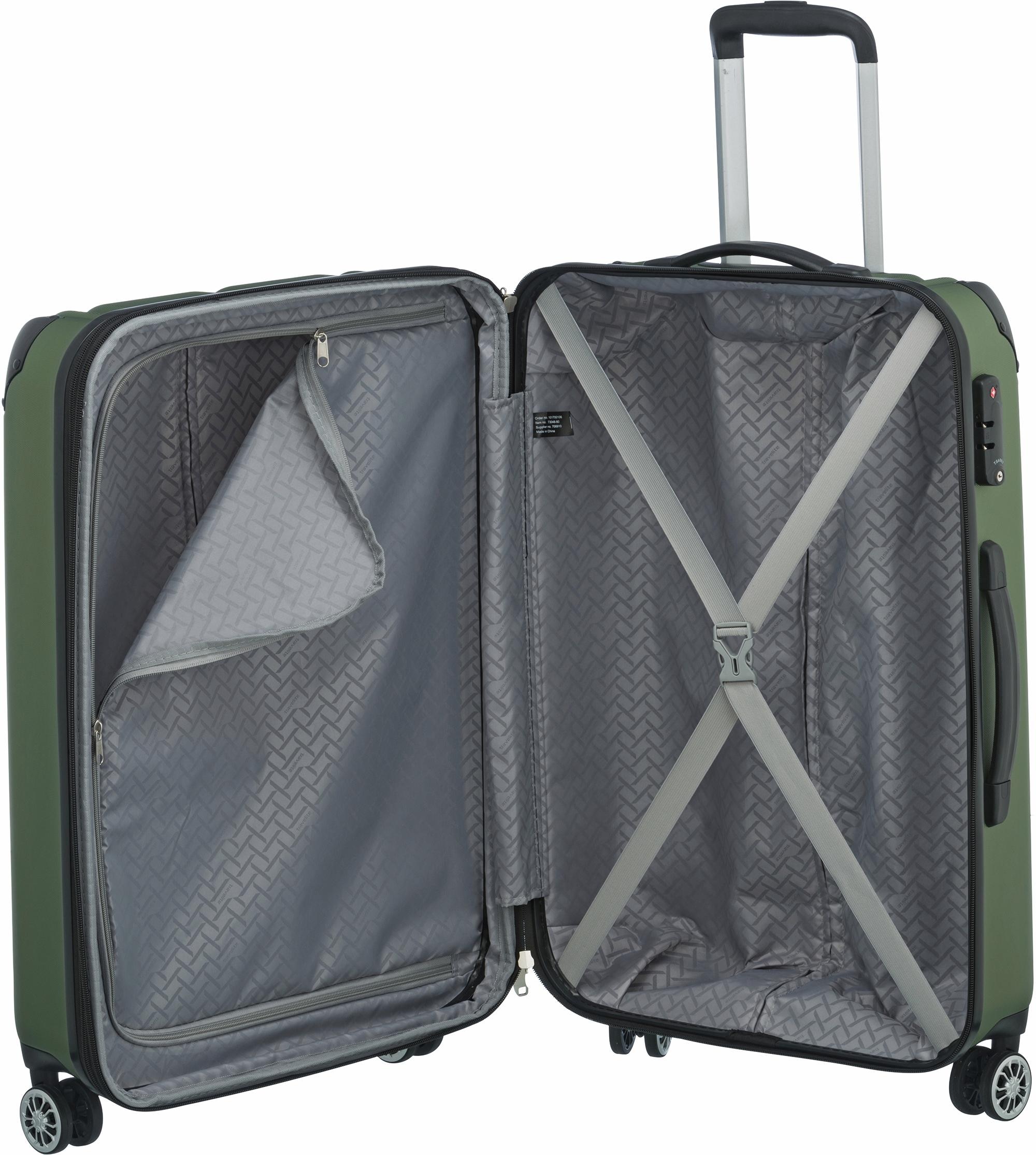 travelite Hartschalen-Trolley »City, 68cm«, 4 Rollen, Reisekoffer Koffer mittel groß Reisegepäck Hartschalenkoffer