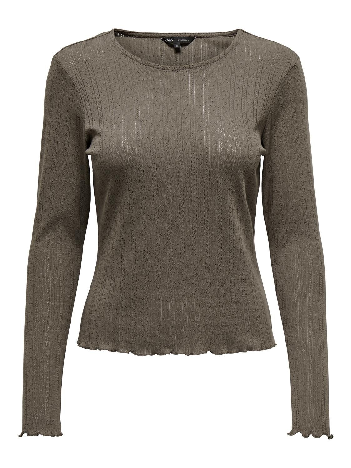 ONLY Langarmshirt "ONLCARLOTTA L/S TOP NOOS JRS" günstig online kaufen