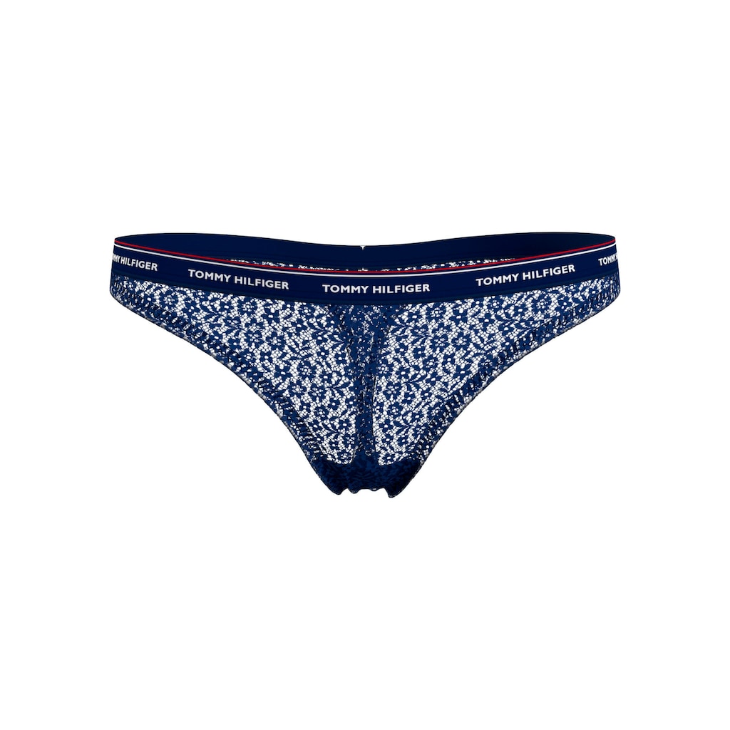 Tommy Hilfiger Underwear Slip »3 PACK THONG LACE (EXT SIZES)«, (Packung, 3er-Pack), mit Tommy Hilfiger Logobund