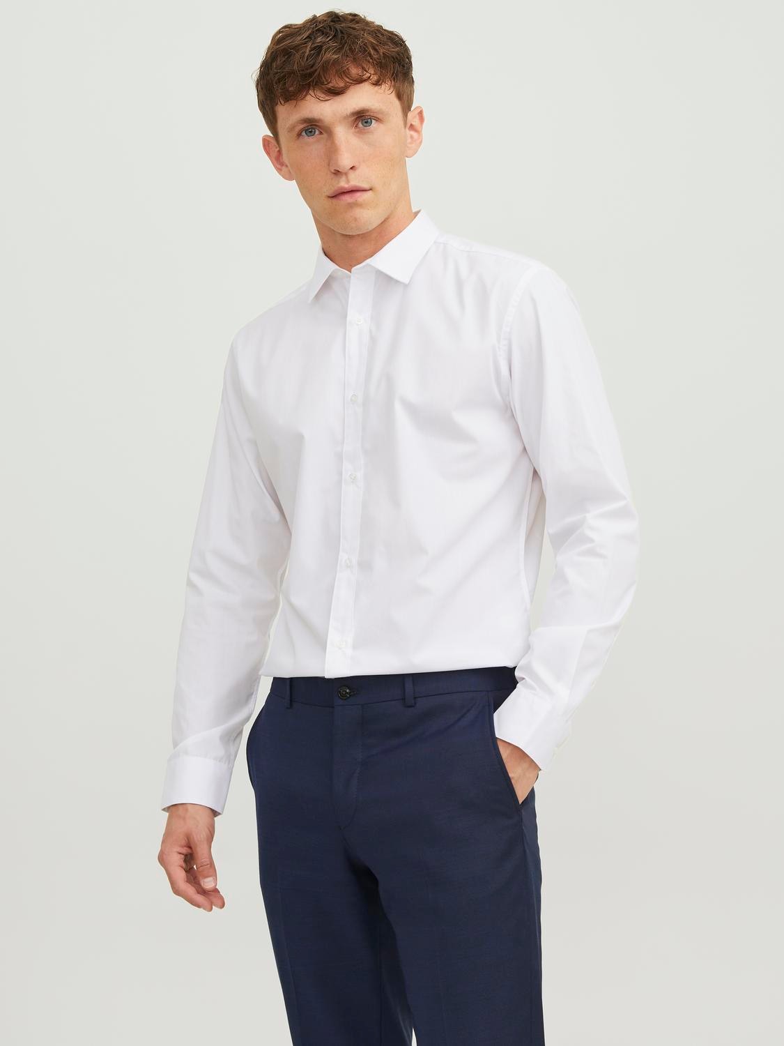 Jack & Jones Langarmhemd "JJJOE SHIRT LS PLAIN" günstig online kaufen