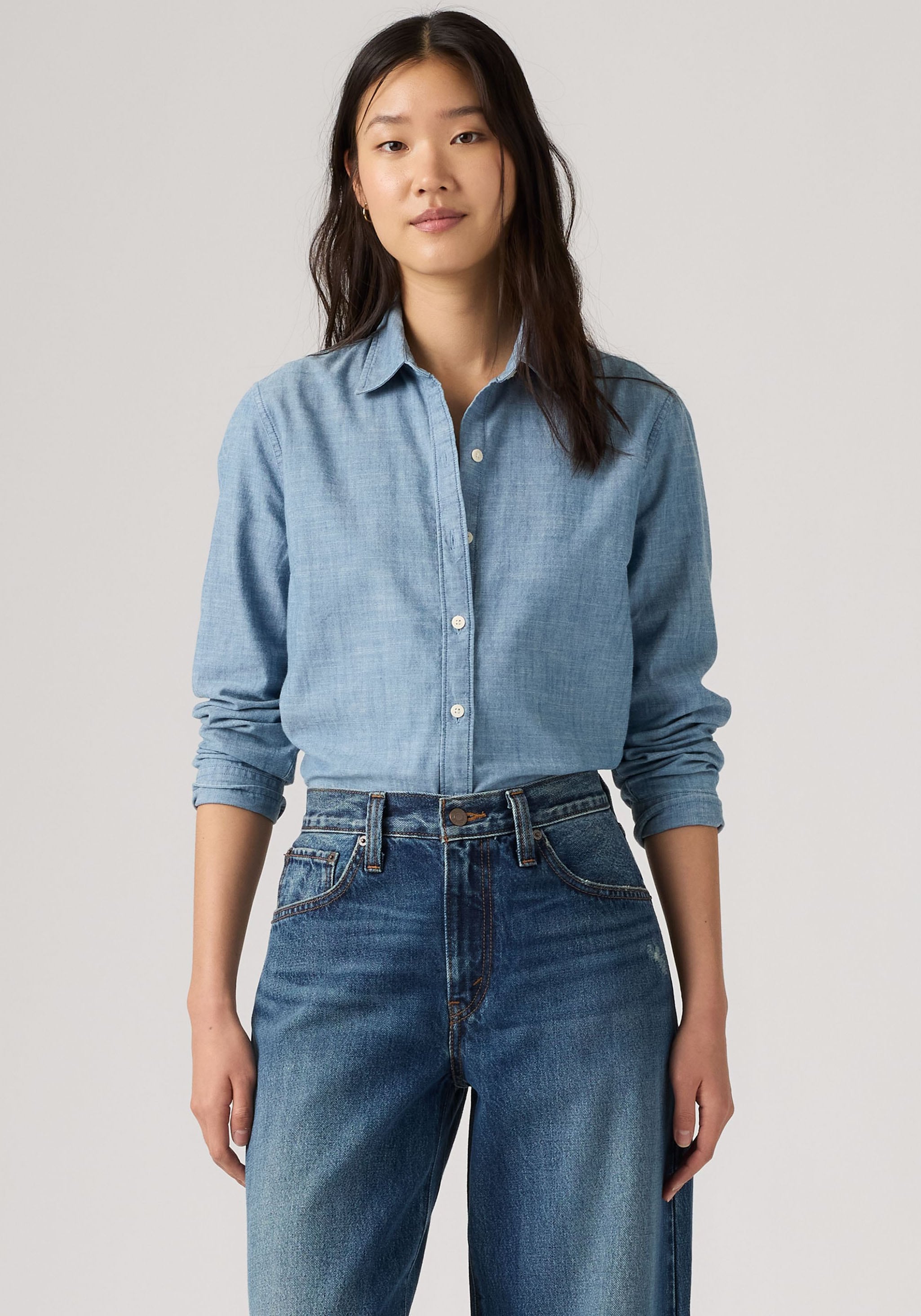 Levis Hemdbluse "CARLILE CLASSIC POPLIN SHIRT" Klassischer Hemdblusenkragen