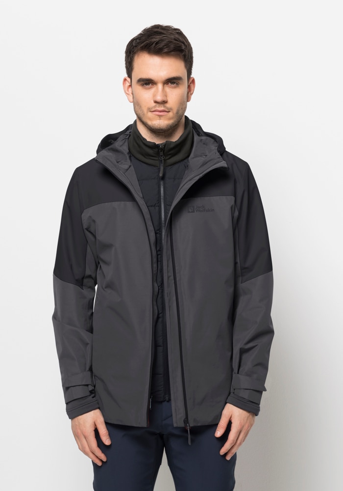 Jack Wolfskin 3-in-1-Funktionsjacke "GLAABACH 3IN1 JKT M", mit Kapuze