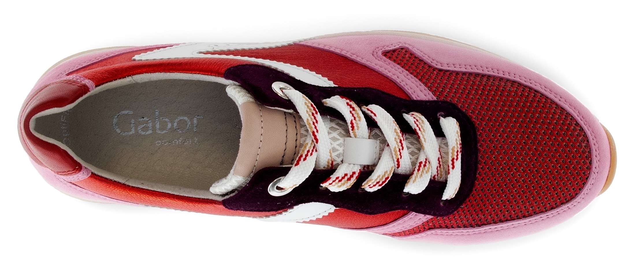Gabor Keilsneaker »FLORENZ«, Freizeitschuh, Halbschuh, Schnürer in Schuhweite G (=weit)