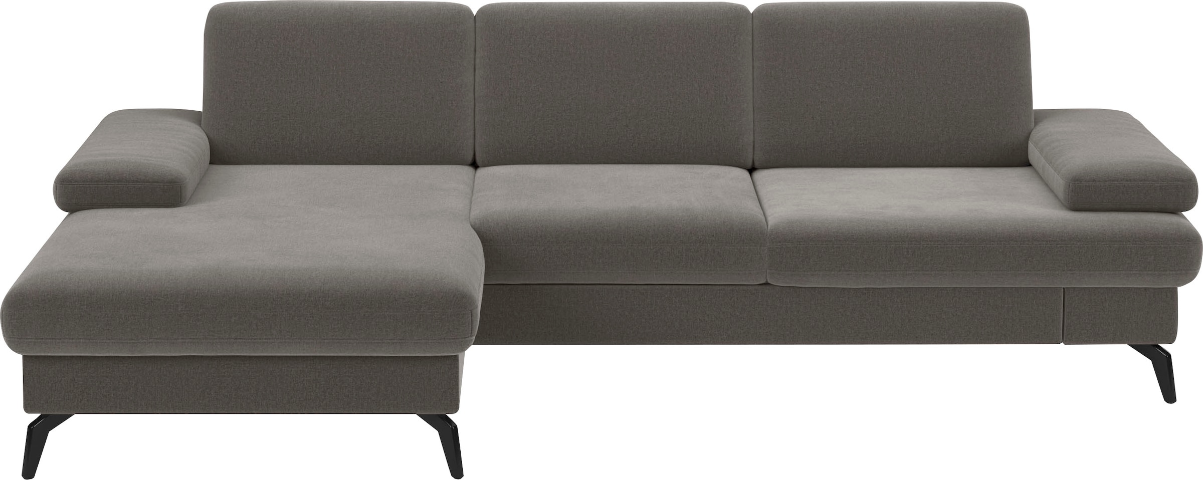 sit&more Ecksofa "Morris L-Form, inkl. Sitztiefenverstellung" wahlweise mit Armteilverstellung, Schlaffunktion & Bettkasten
