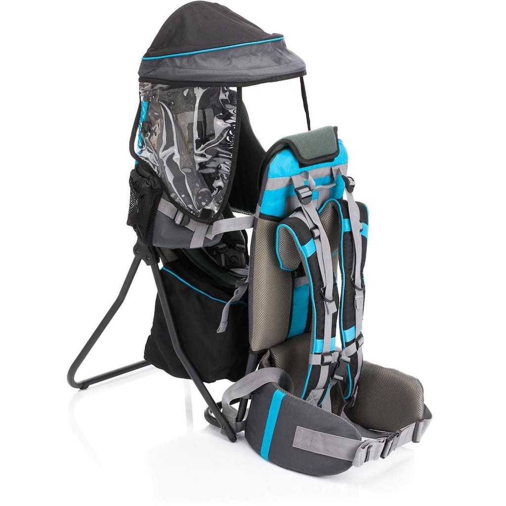 Fillikid Rückentrage »Explorer grau/blau«, bis 20 kg