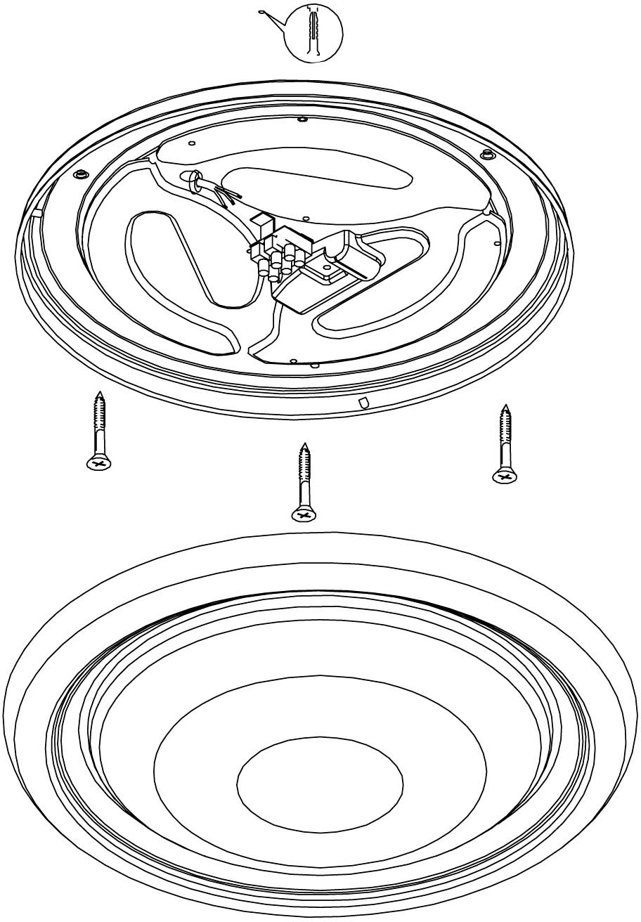 EGLO Deckenleuchte »CAPASSO«, 1 mit Deckenleuchte, Wandlampe Ø: Chromring, Weiß, 40 Farbe und flammig-flammig, | BAUR cm Chrom