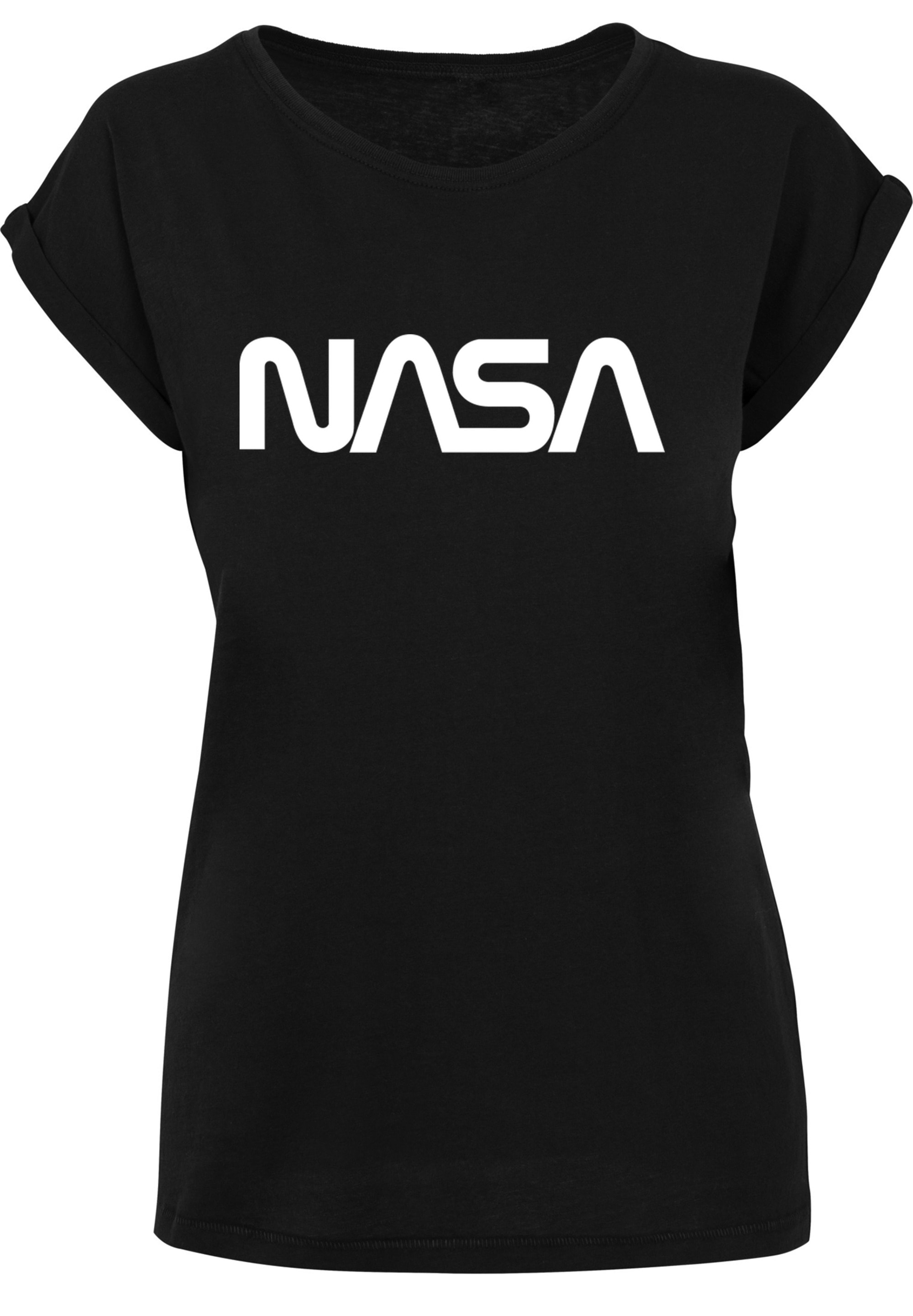 F4NT4STIC T-Shirt »NASA Modern Logo Black«, Damen,Premium Merch,Regular-Fit,Kurze Ärmel,Bedruckt