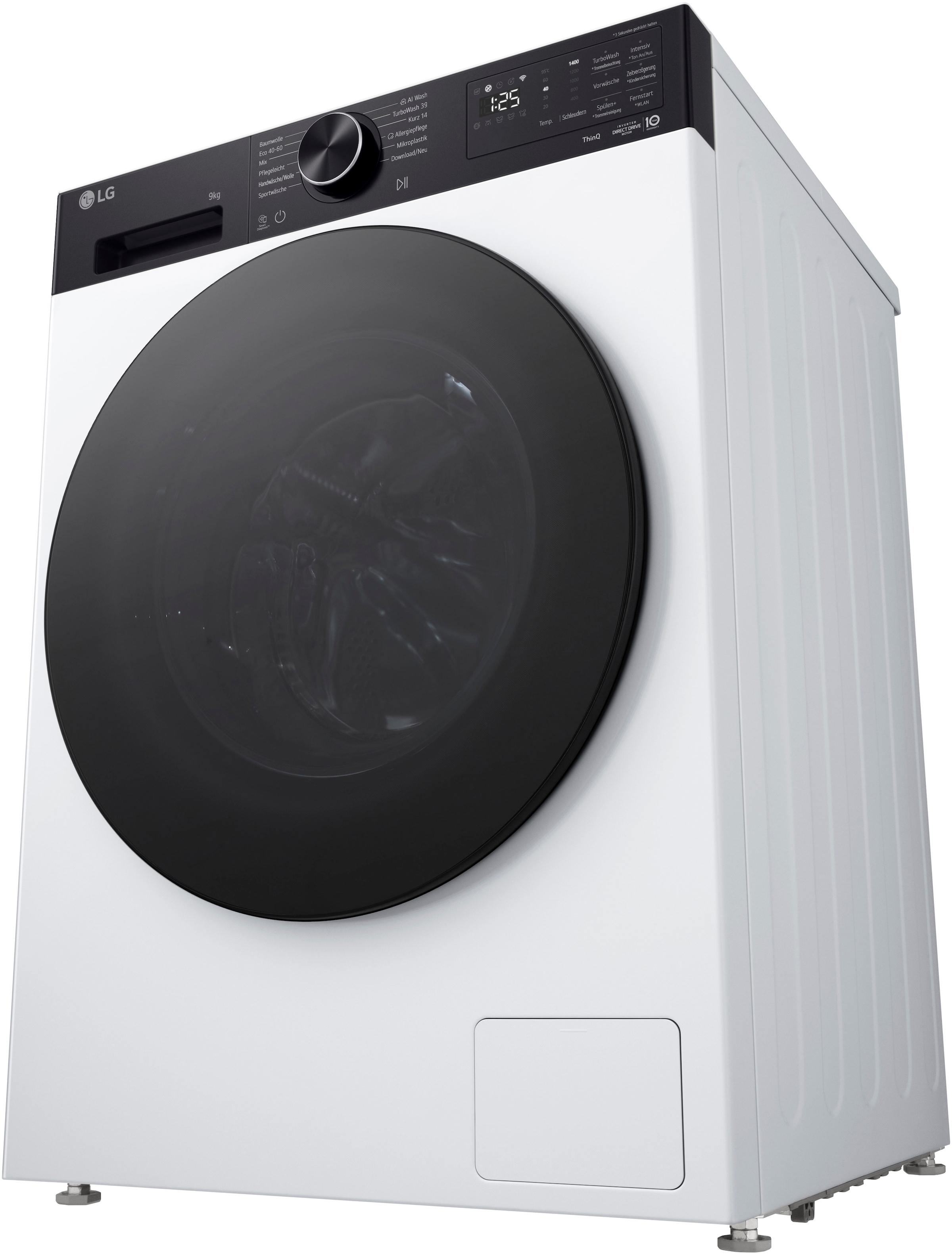 LG Waschmaschine »F4WX709YP« 9 kg 1400 U/min AI Wash, ThinQ App inkl. Programm-Download, 14-Minuten-Kurzprogramm