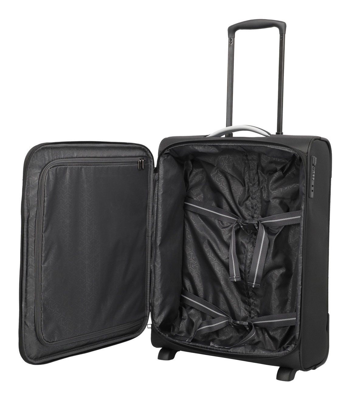 travelite Handgepäck-Trolley »JETPACK Multi 2 Cabin, konzipiert für Condor & Ryanair«, 2 Rollen, Weichgepäck-Koffer Handgepäck für die meisten gängigen Airlines