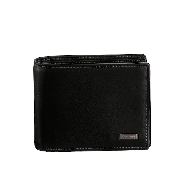 Nappa«, aus | Leder, RFID Geldbörse GreenLand BAUR »Black Nature mit bestellen Ausstattung