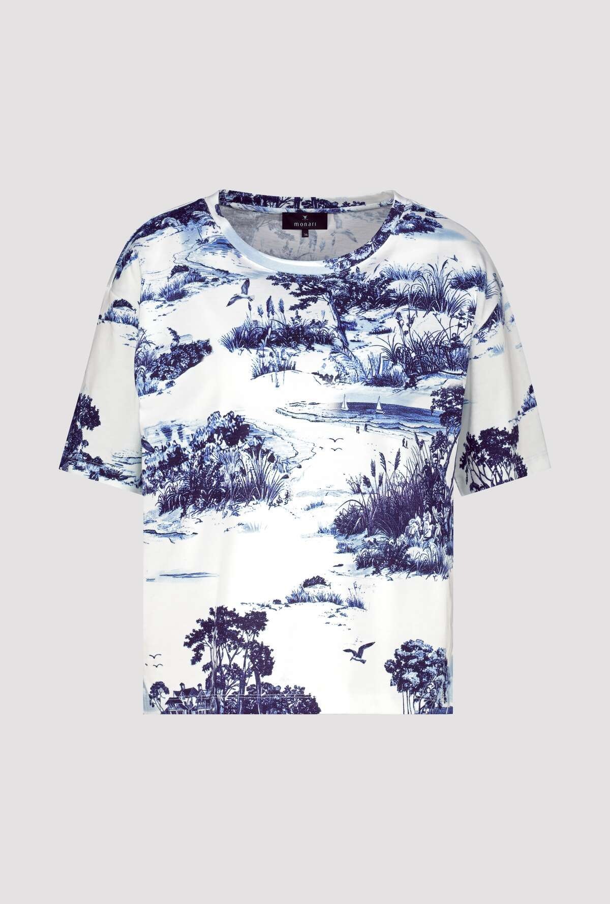 Monari T-Shirt Regular fit mit Landschaftsdruck