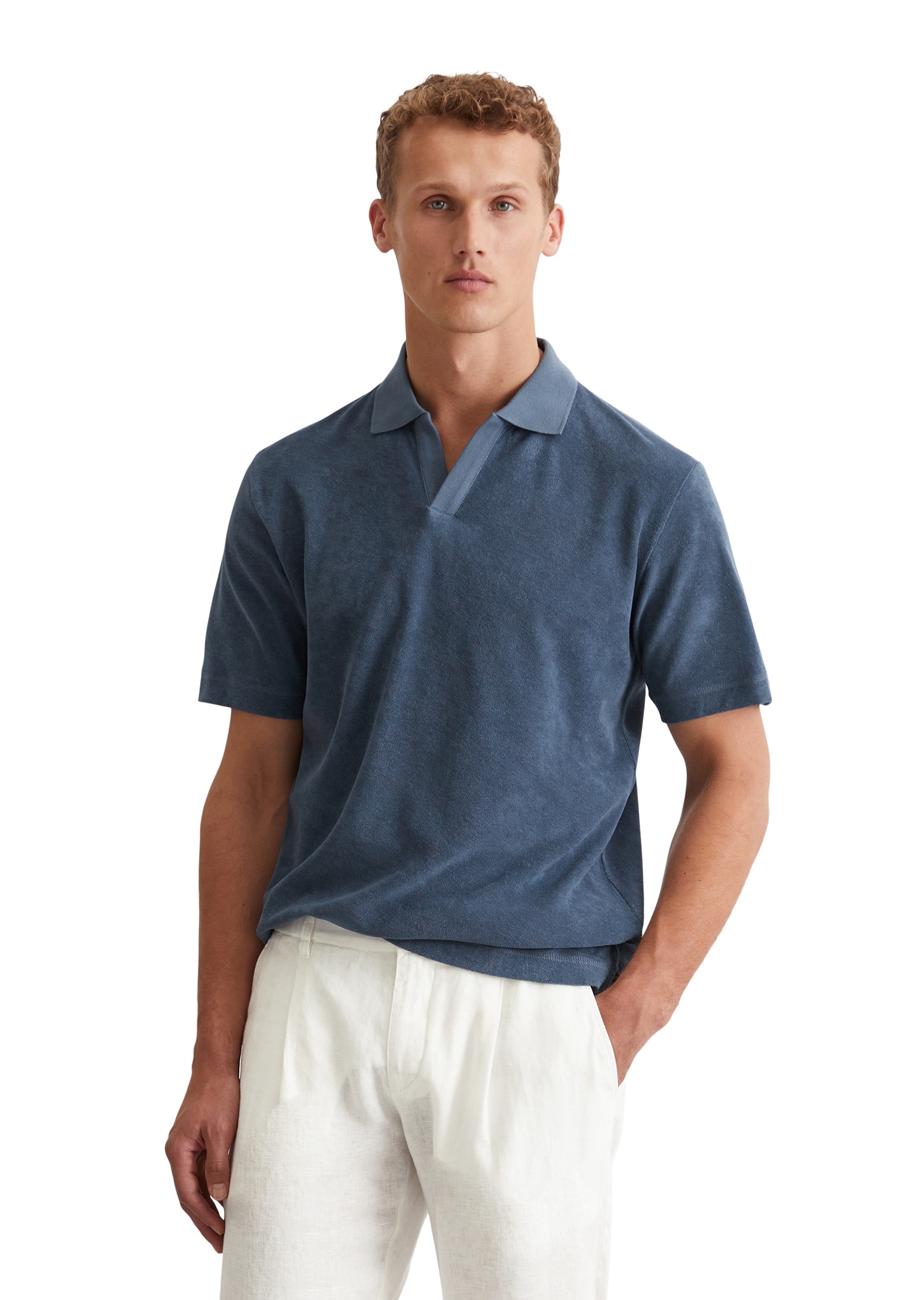 Marc OPolo Poloshirt "aus Bio-Baumwoll-Frottee" günstig online kaufen