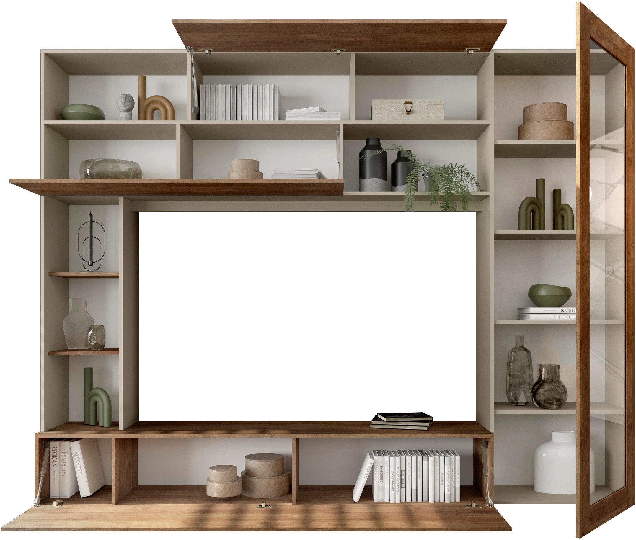 Thumbnail - INOSIGN Wohnwand "PRATO, Breite 272 cm, Höhe 210 cm, Kompakt-Wohnwand,"