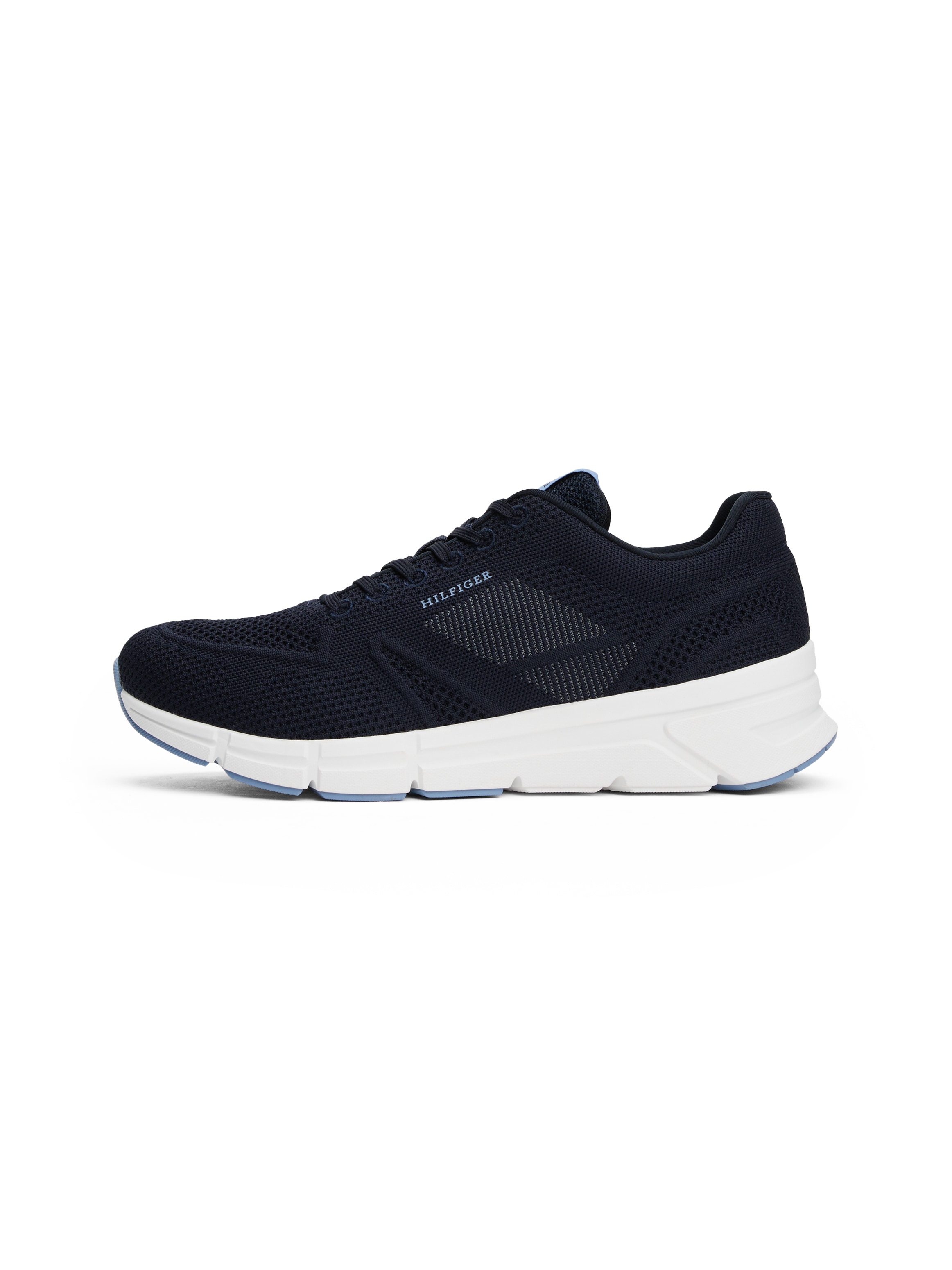 Tommy Hilfiger Sneaker »MODERN COMFORT RUN KNIT«, Freizeitschuh, Halbschuh, Schnürer mit weich gepolstertem Schaftrand