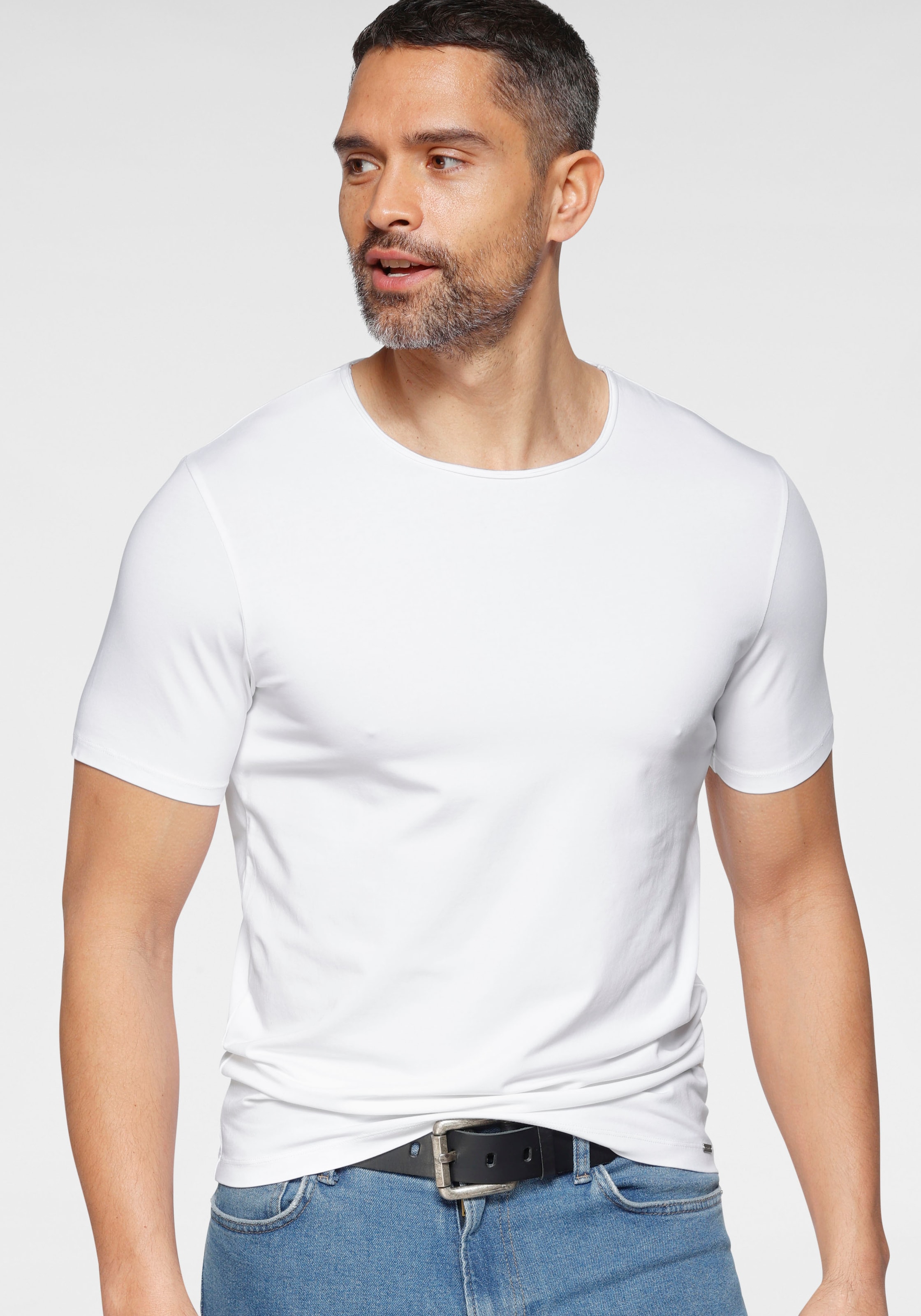 OLYMP T-Shirt »Level Five body fit«, feinem Jersey ▷ für aus | BAUR