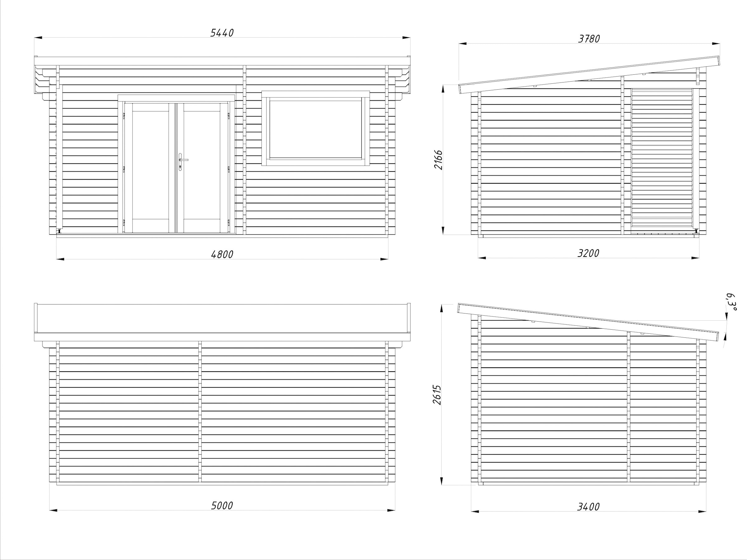 Palmako Sauna »Sanna 11,5 m²«