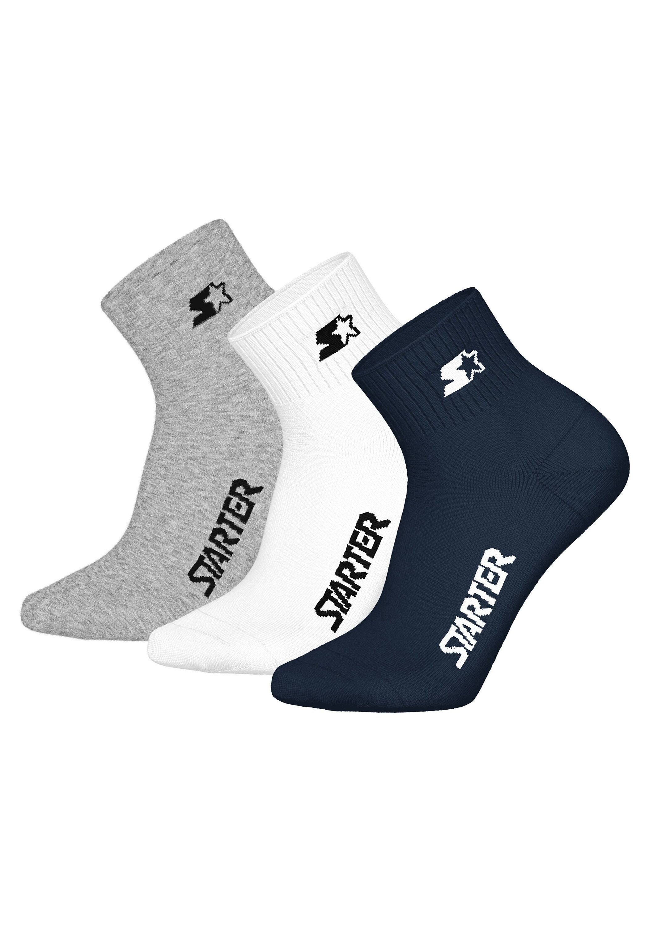 Starter Kurzsocken "Socken STARTER 3pk Quarter Socks 3er Pack" günstig online kaufen