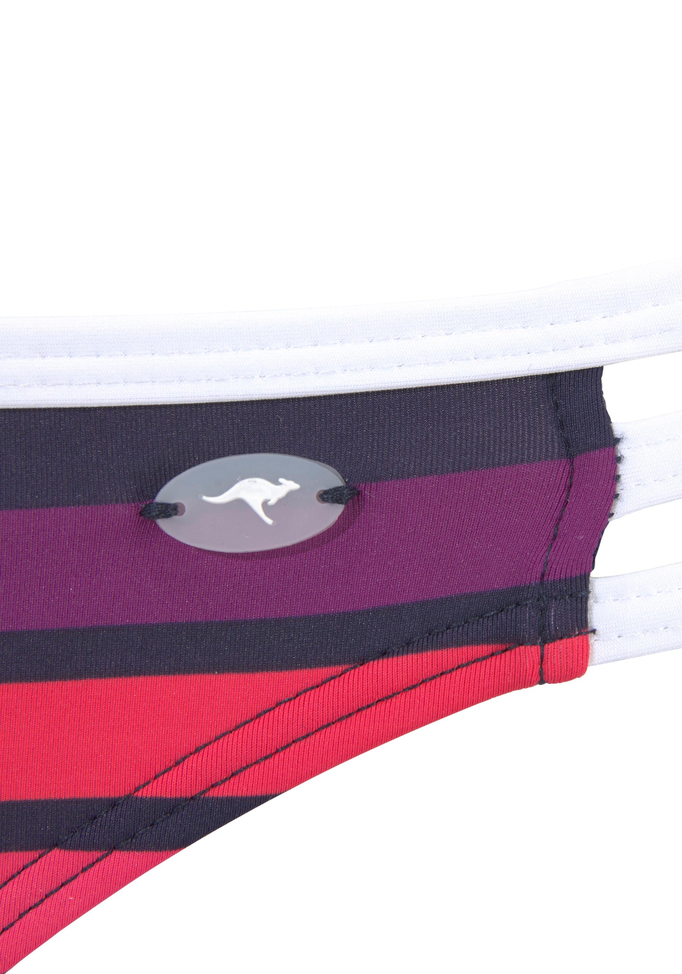Bügel-Bikini KANGAROOS, Damen, Gr. 42, Cup C, bunt (bunt, gestreift), Polyamid, Bikini-Sets Bügel-Bikini, Neckholder 3