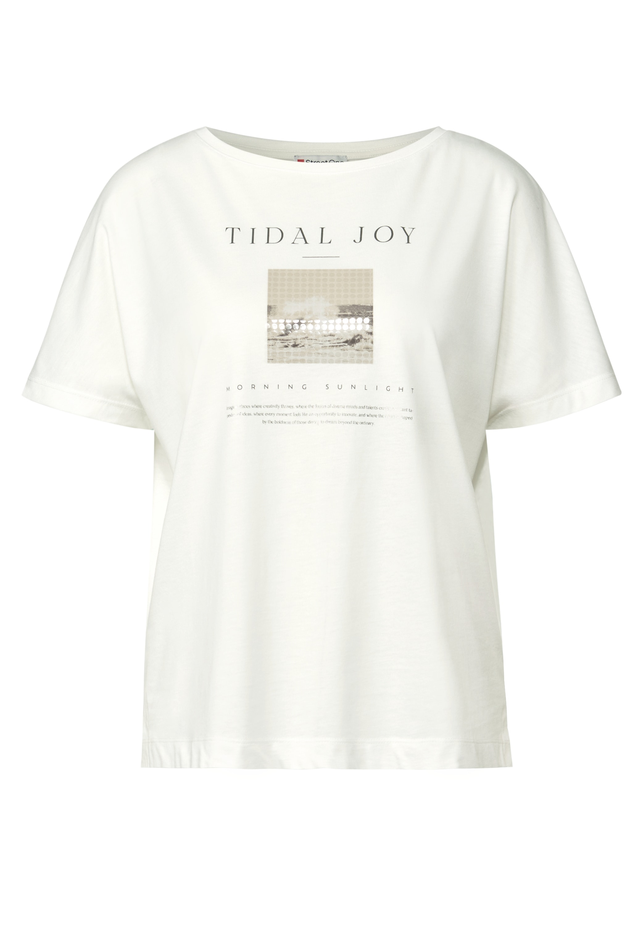 STREET ONE Print-Shirt, im soften Baumwoll-Mix