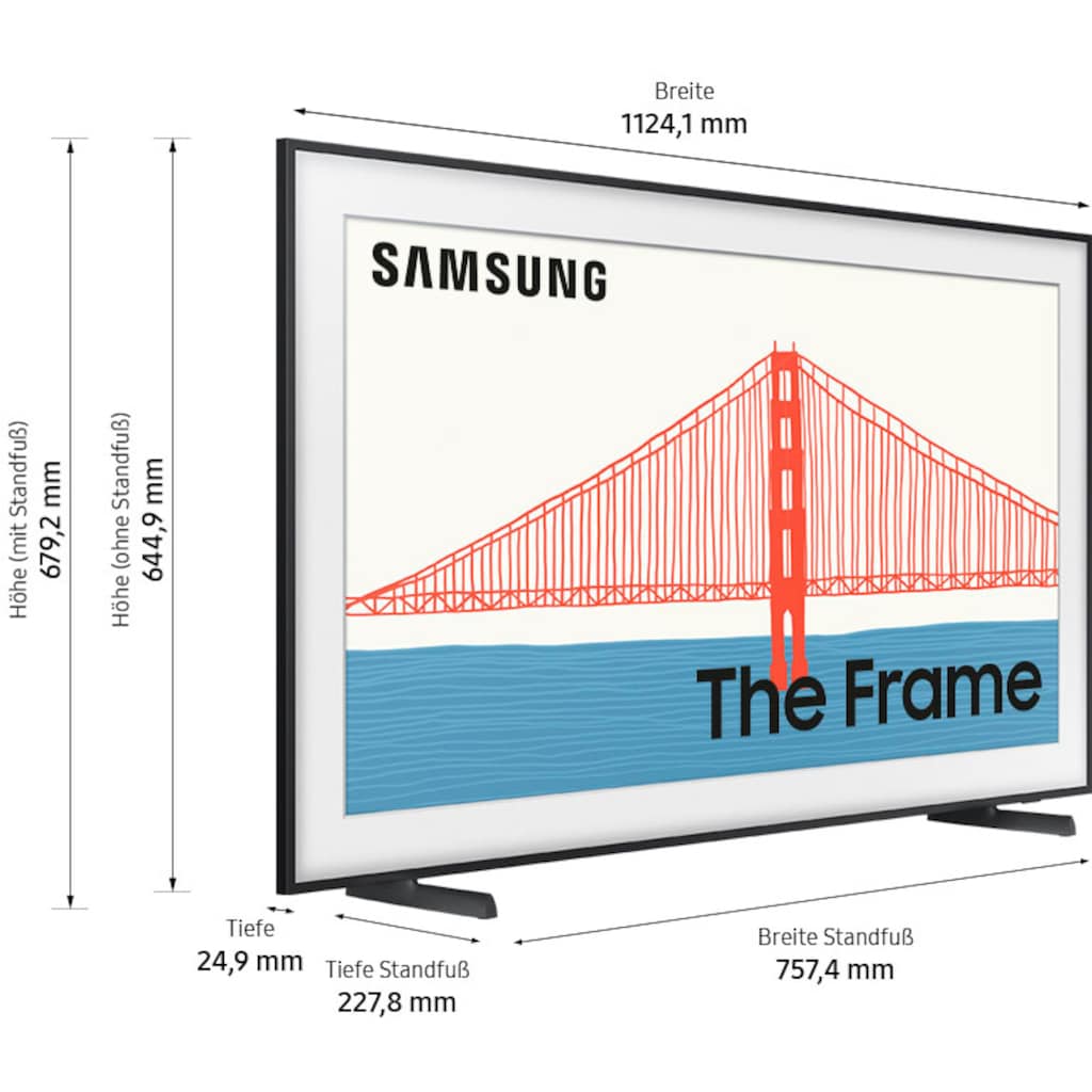 Samsung QLED-Fernseher »GQ50LS03AAU«, 125 cm/50 Zoll, 4K Ultra HD, Smart-TV, Quantum 4K,100% Farbvolumen,Design im Rahmen-Look,Art Mode,The Frame