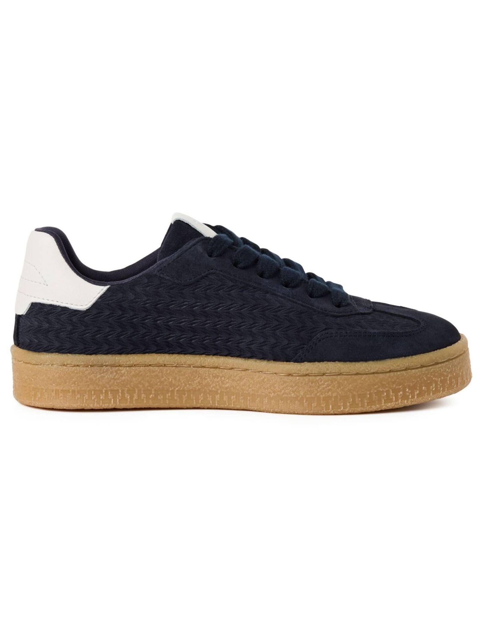 Plateausneaker TAMARIS "Tamaris Sneaker Veloursleder", Herren, Gr. 38, navy, Veloursleder, Schuhe Plateausneaker, Topseller 3