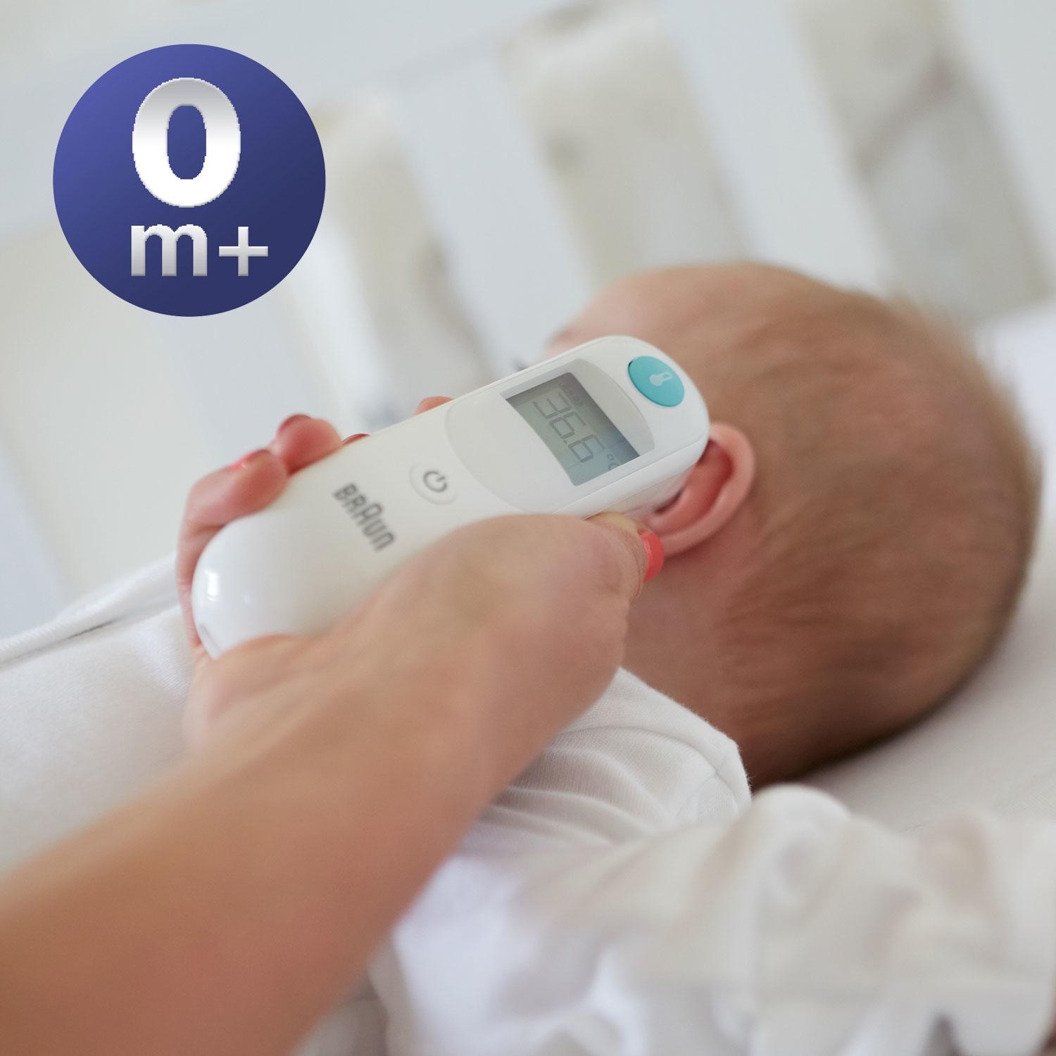 Braun Ohr-Fieberthermometer »ThermoScan 5 IRT6020«, Inklusive 21 Einweg Schutzkappen