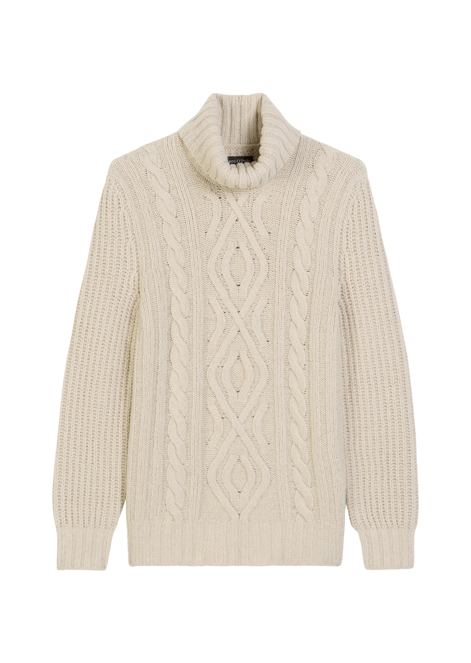 Marc O'Polo Rollkragenpullover »mit markantem Zopfmuster«