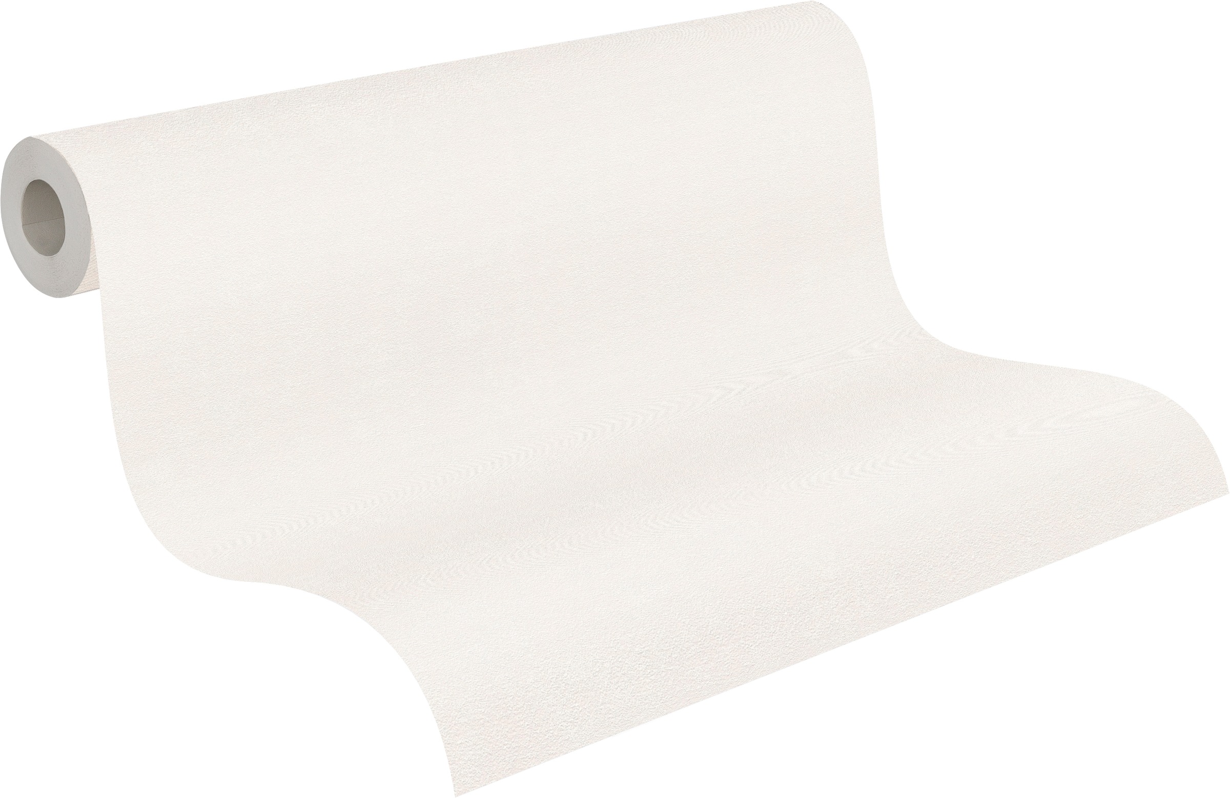 A.S. Création Vliestapete »Attractive 3 Soft Shade Uni« matt | uni aufgeschäumt Weiß und Creme, leichter Glanz, glatt
