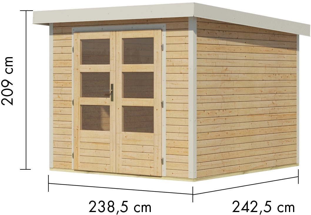Karibu Gartenhaus »Jupiter 3,5 A«, in verschiedenen Farben
