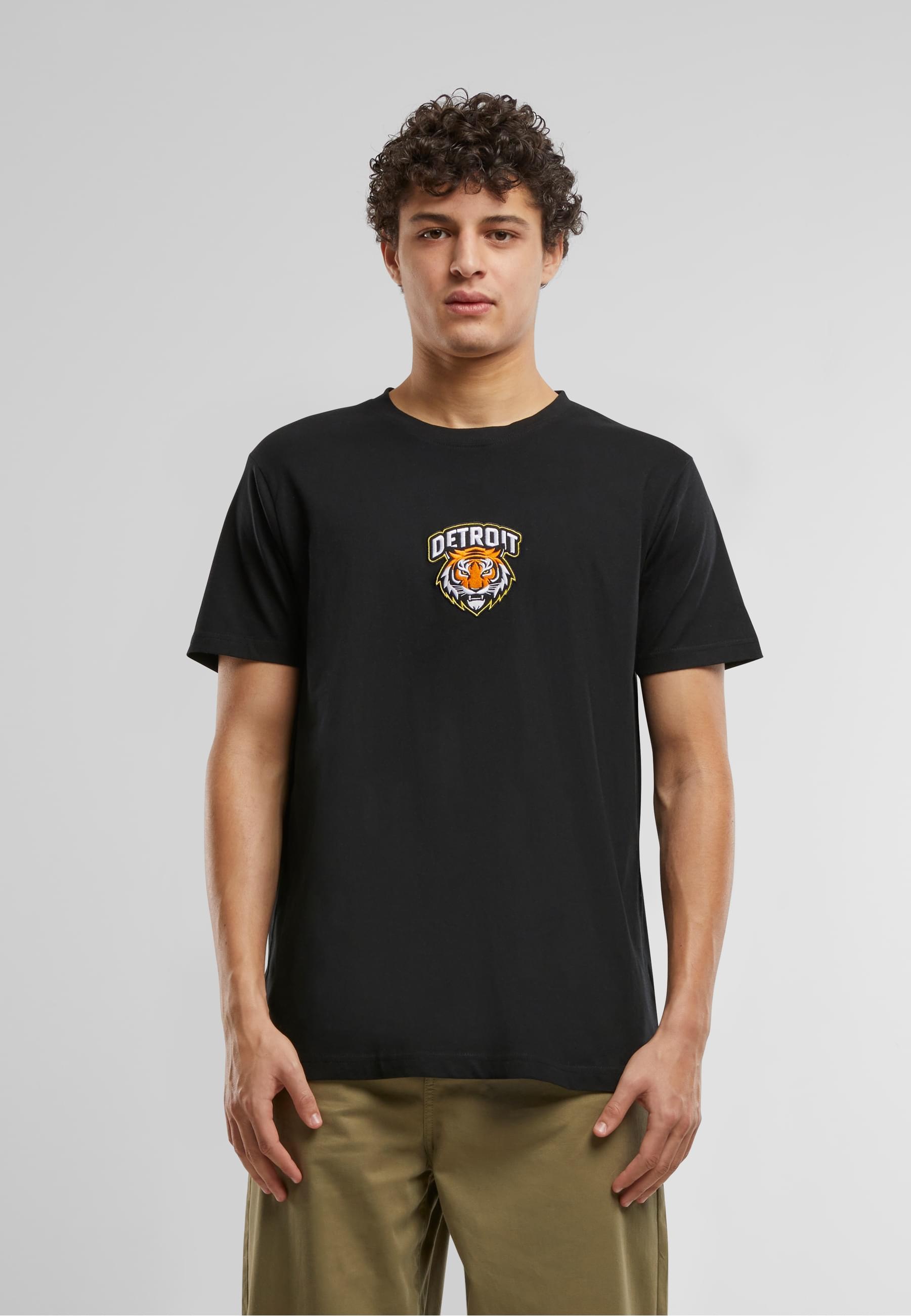 MisterTee T-Shirt »MisterTee Detroit Tiger Head Patch Tee«, (1 tlg.)