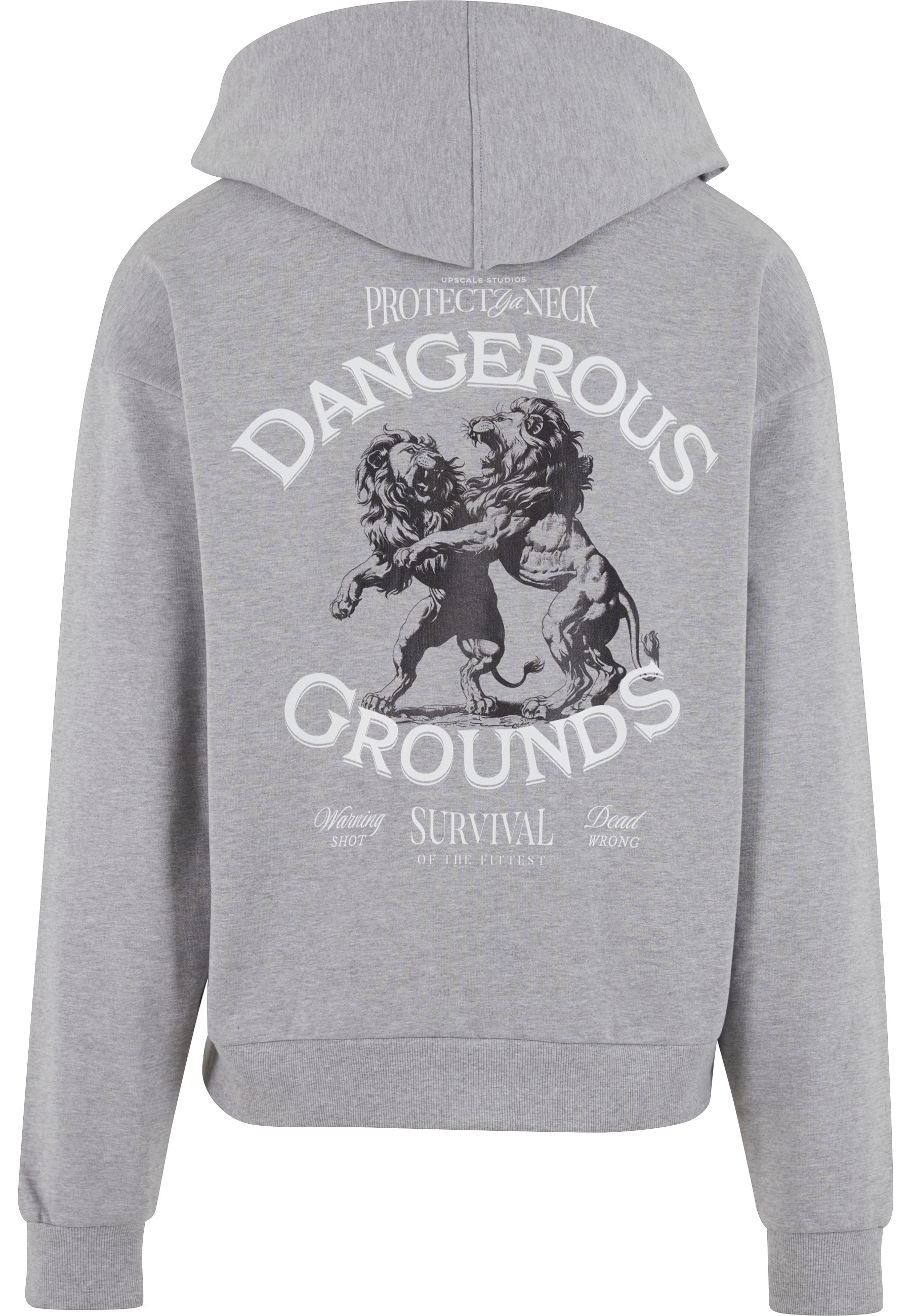 Upscale by Mister Tee Kapuzenpullover »Upscale by Mister Tee Dangerous Grounds Oversize Zip Hoody« 1 tlg.