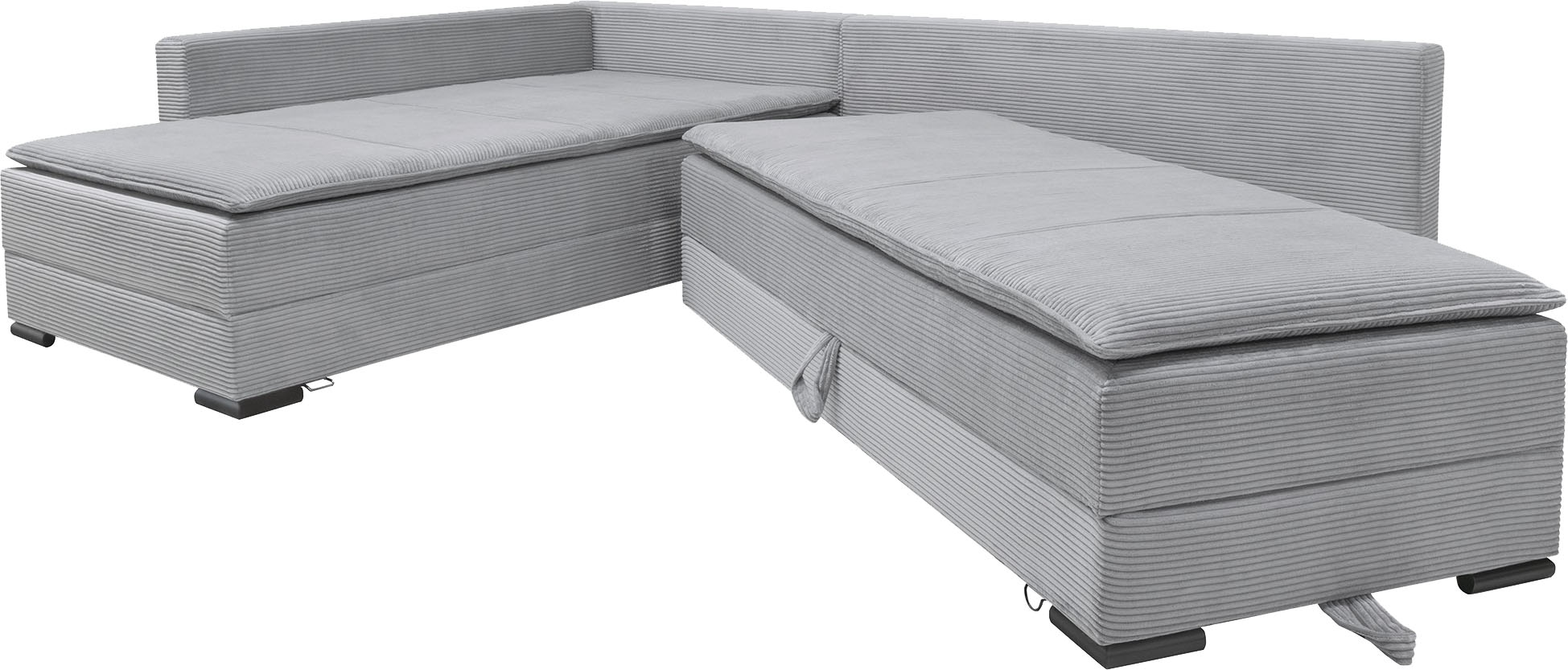 INOSIGN Ecksofa »Night & Day L-Form mit Dauer-Schlaffunktion, Cord-Bezug!«, inklusive Bettfunktion und Bettkasten