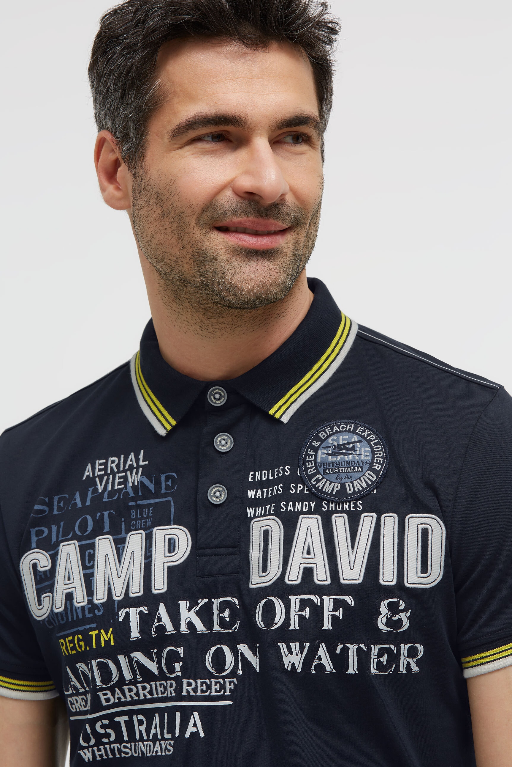 CAMP DAVID Poloshirt aus Baumwolle