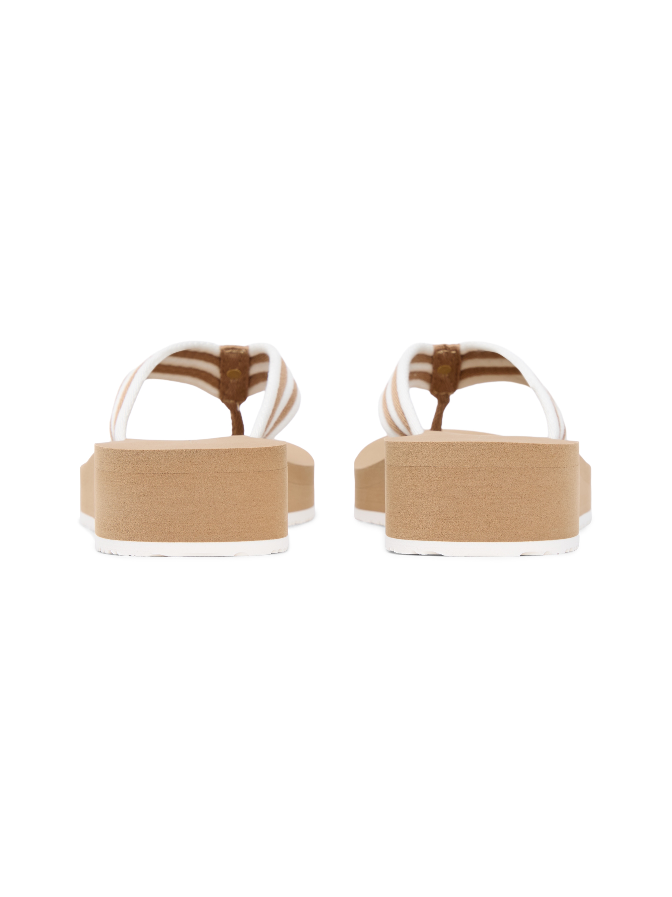 Tommy Hilfiger Zehentrenner »TH STRIPE SUMMER SANDAL«  Sommerschuh, Dianette, Plateauschuh mit gestreifter Bandage