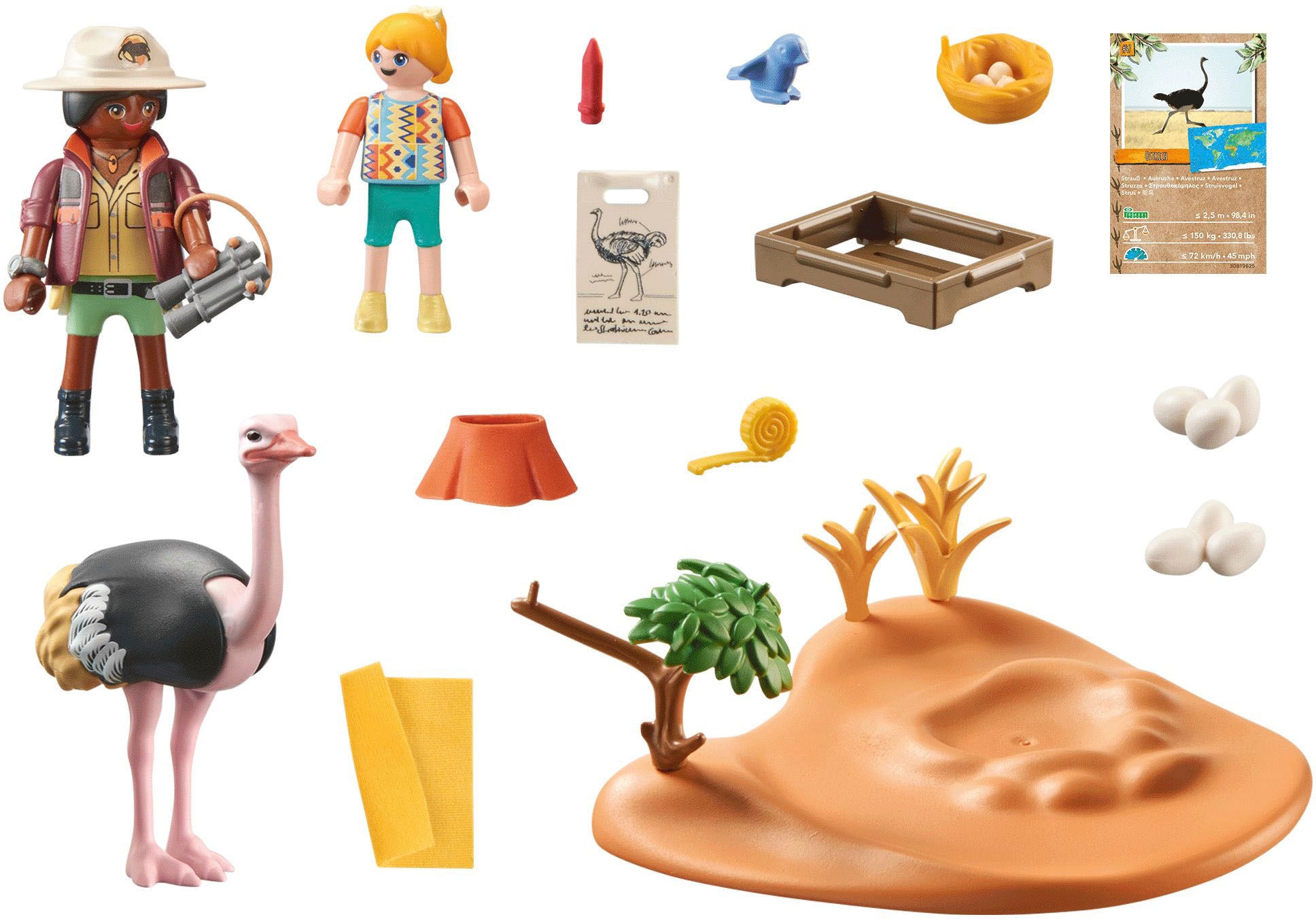 Playmobil® Konstruktions-Spielset »Zu Gast bei Papa Strauß (71296), Wiltopia«, (26 St.), teilweise aus recyceltem Material; Made in Europe