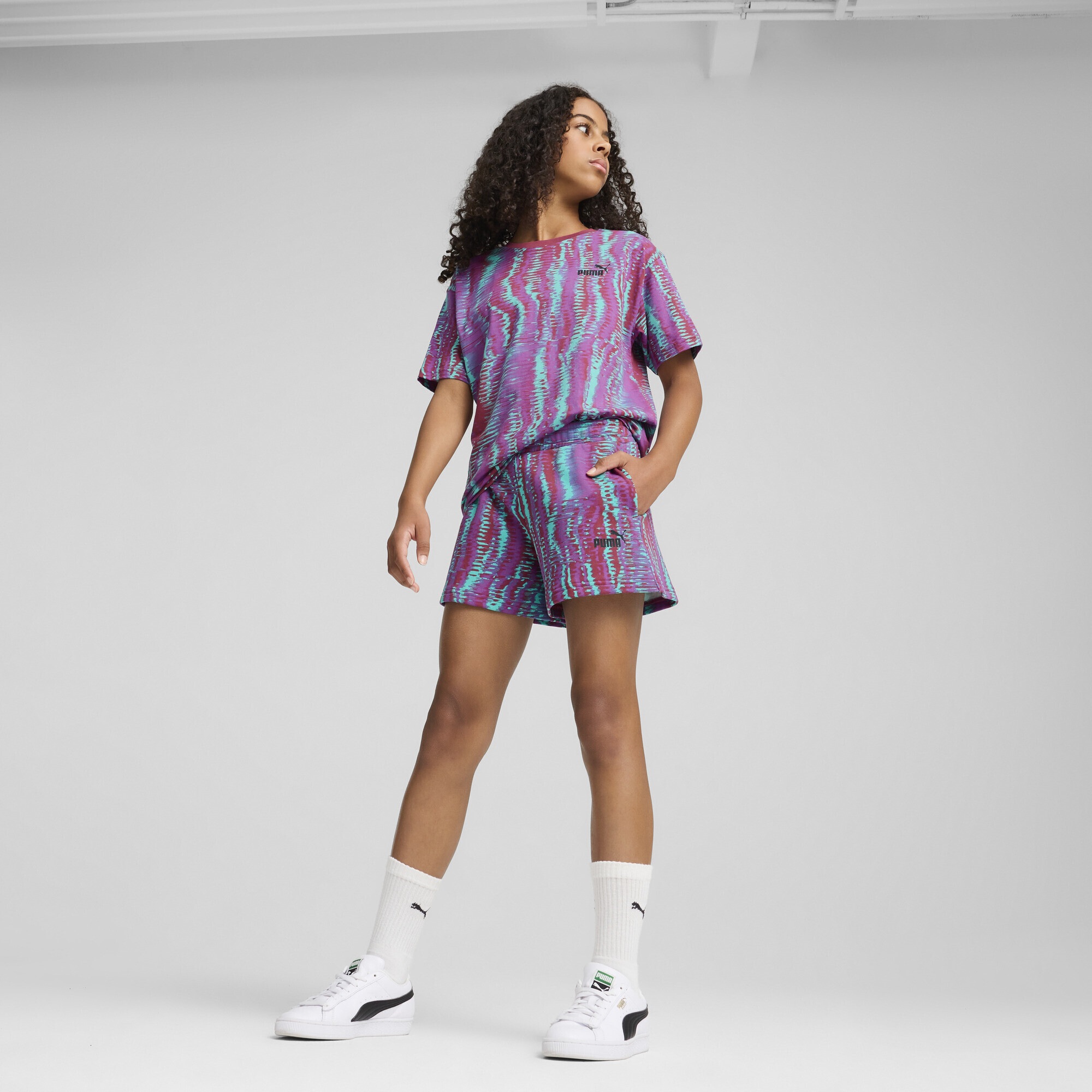 PUMA Sporthose »Essentials Nature 2.0 Shorts Mädchen«