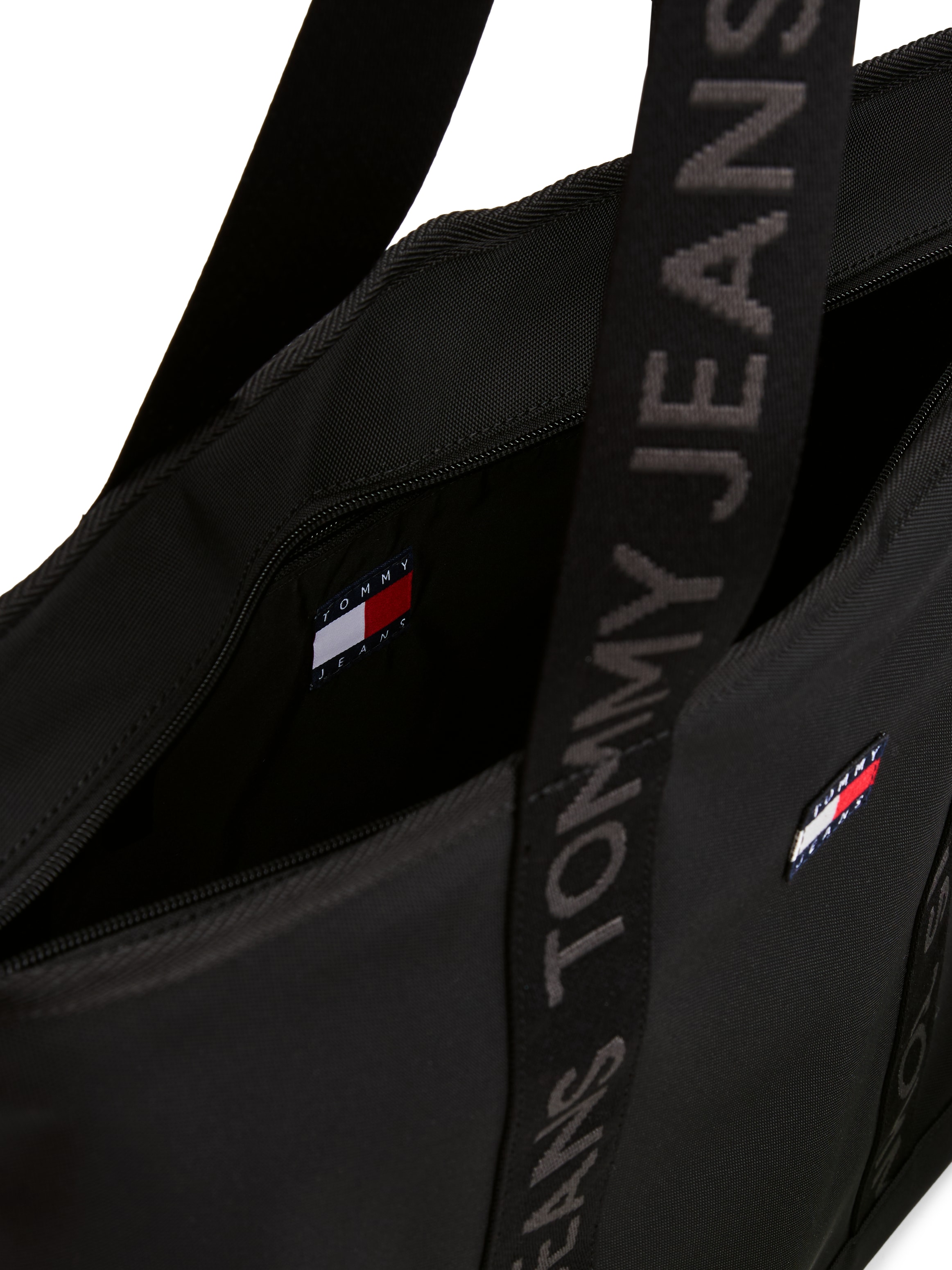Tommy Jeans Tragetasche »TJW DAILY TOTE«, Damen Umhängetasche, Schultertasche mit logobedrucktem Trageriemen