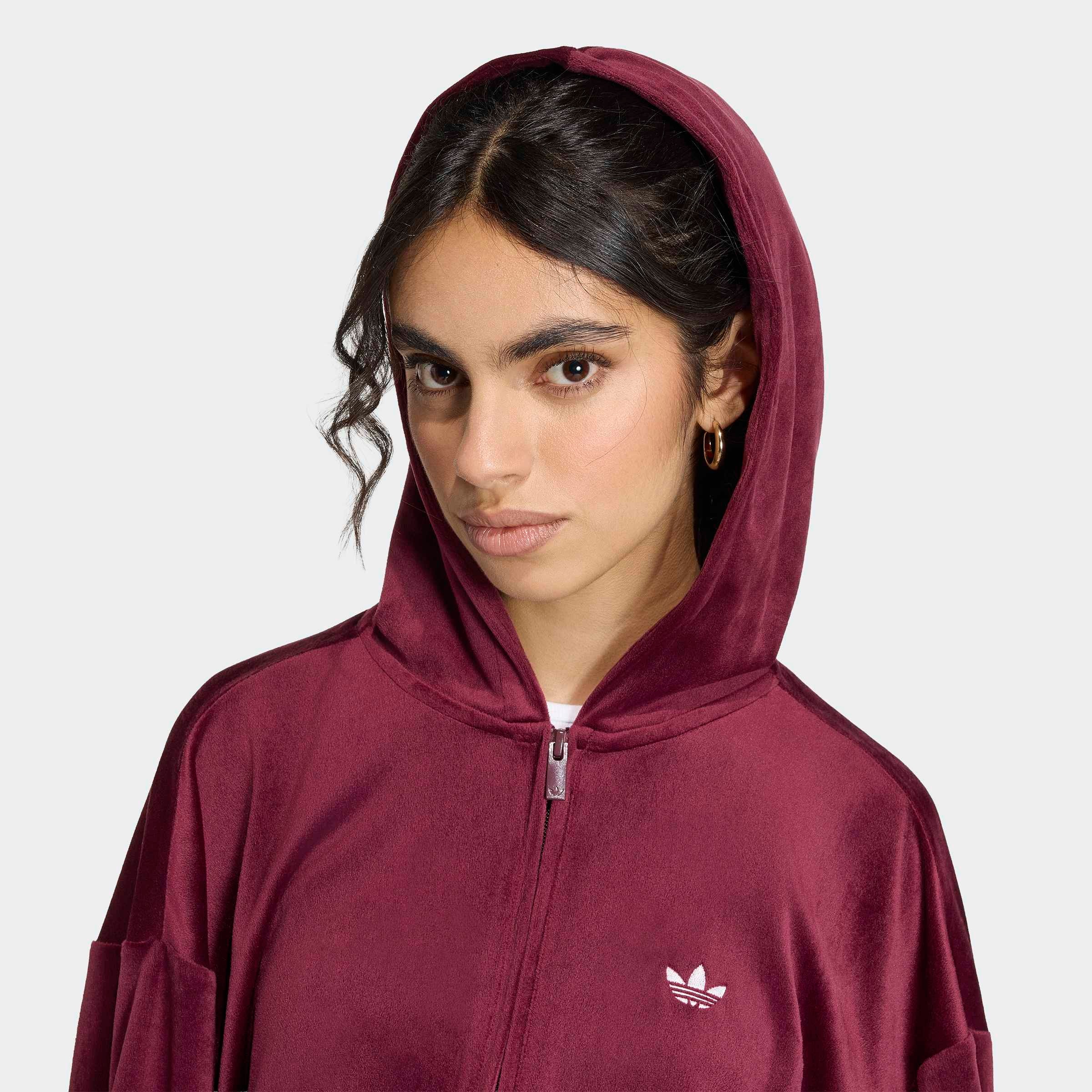 adidas Originals Kapuzensweatshirt »ESSENTIALS VELOURS TRACK«
