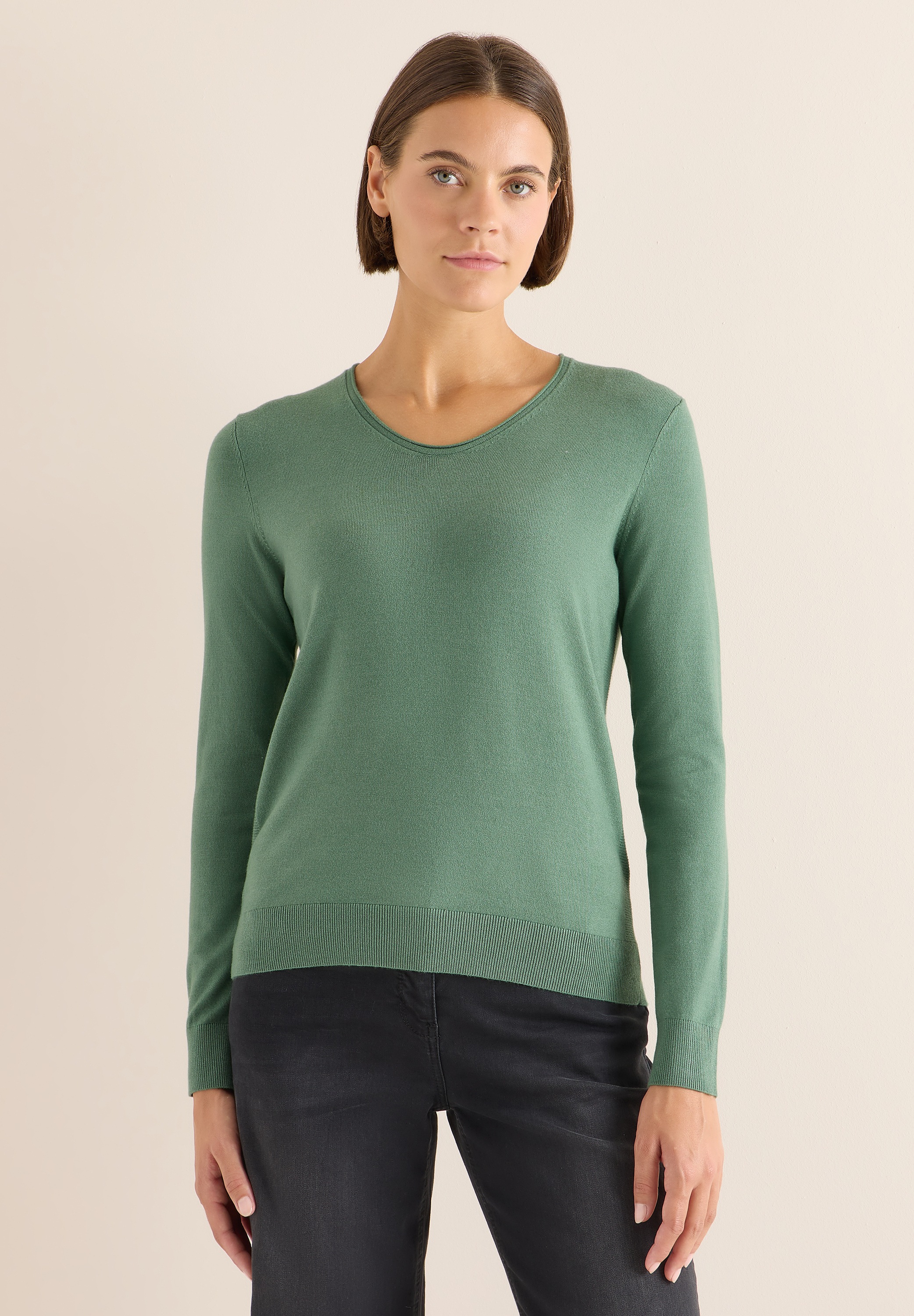 Cecil Strickpullover, mit Materialmix günstig online kaufen