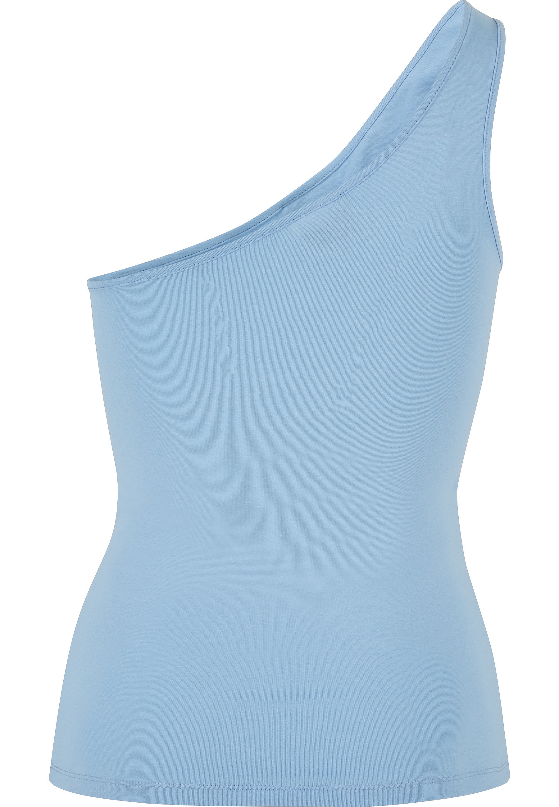 URBAN CLASSICS Tanktop "Urban Classics Damen Ladies Asymmetric Top" 1 Stk. günstig online kaufen