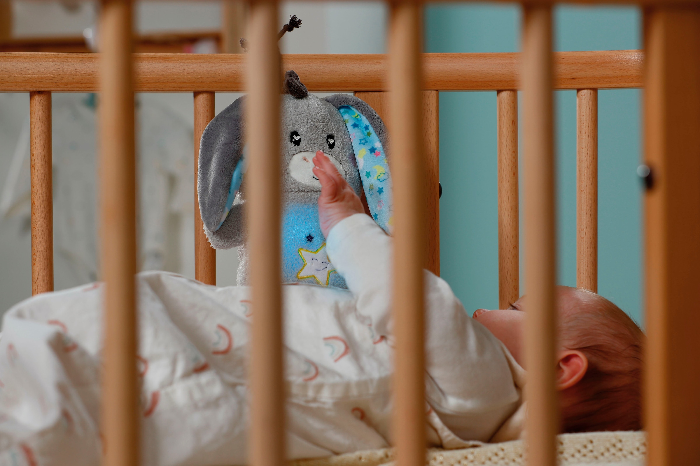 Nici Kuscheltier »My First NICI, Esel Littledoo 25 cm«, Baby Einschlafhilfe; mit Licht und Sound