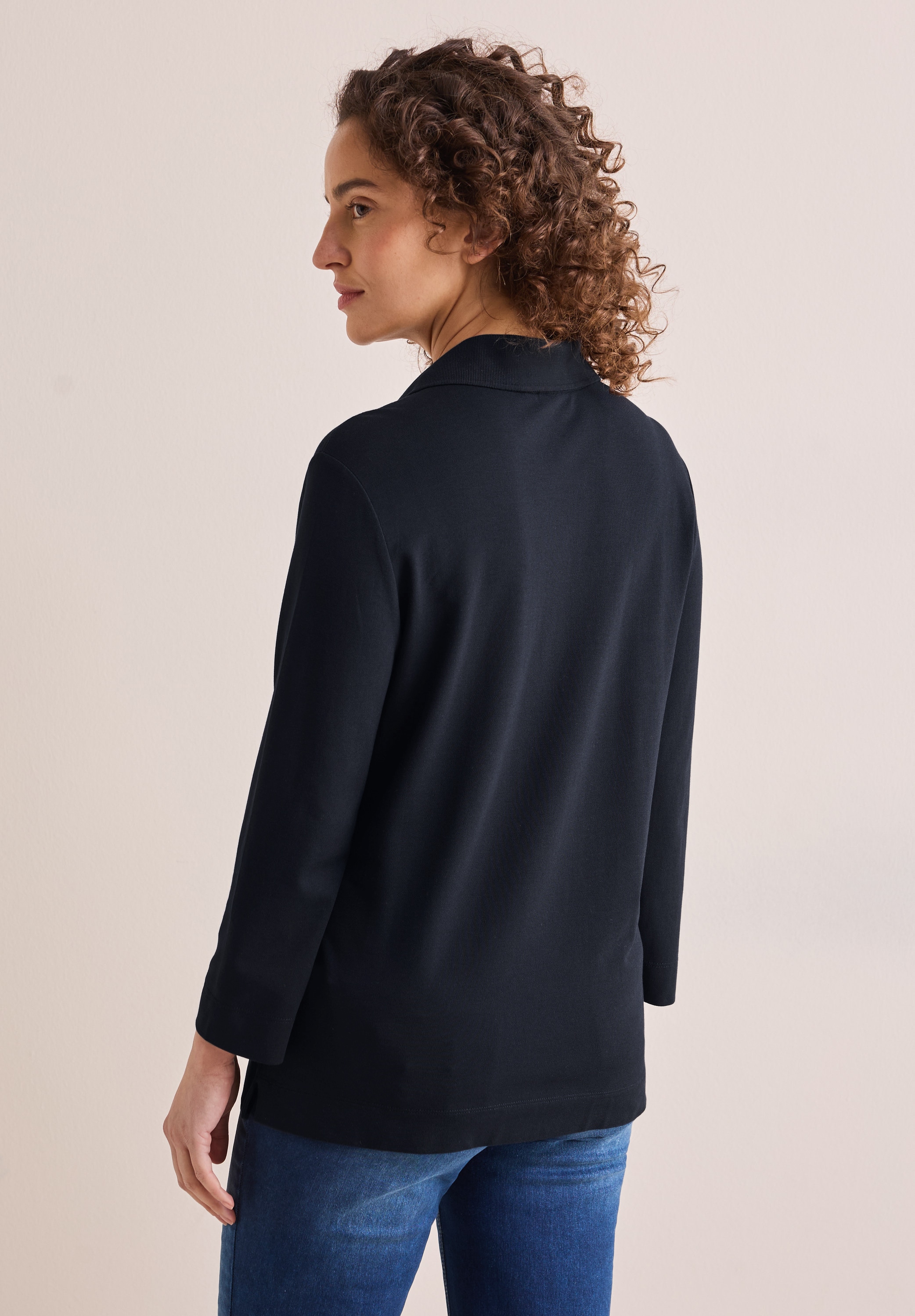 Cecil 3/4-Arm-Shirt, mit Polokragen