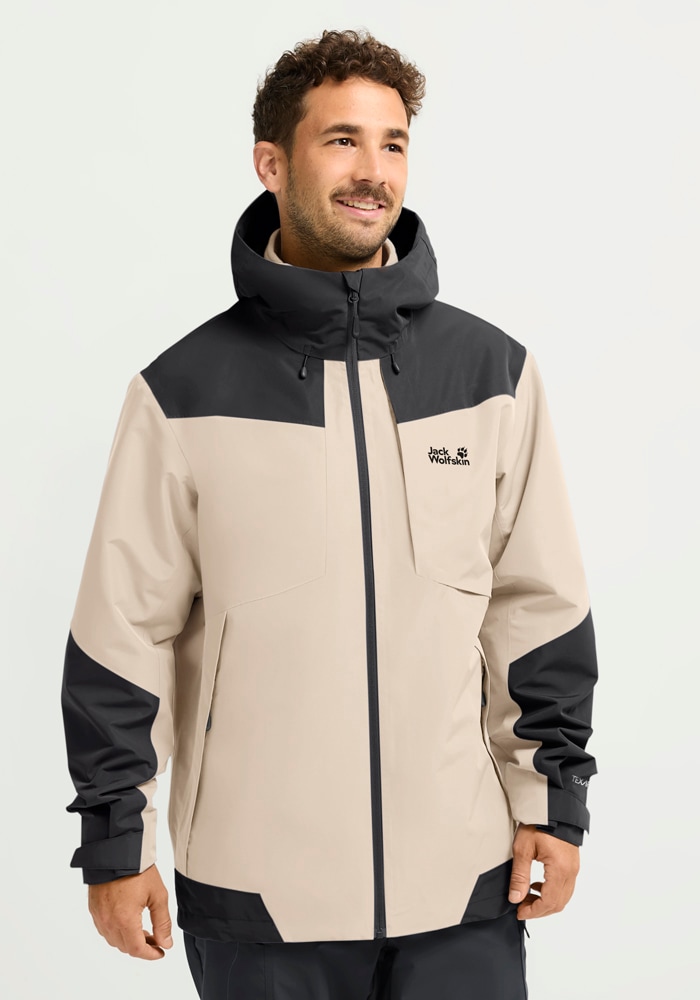 Jack Wolfskin Funktionsjacke "FLEXTRAIL 2L JKT M" wasserdicht, atmungsaktiv, mit geradem Rumpfabschluss