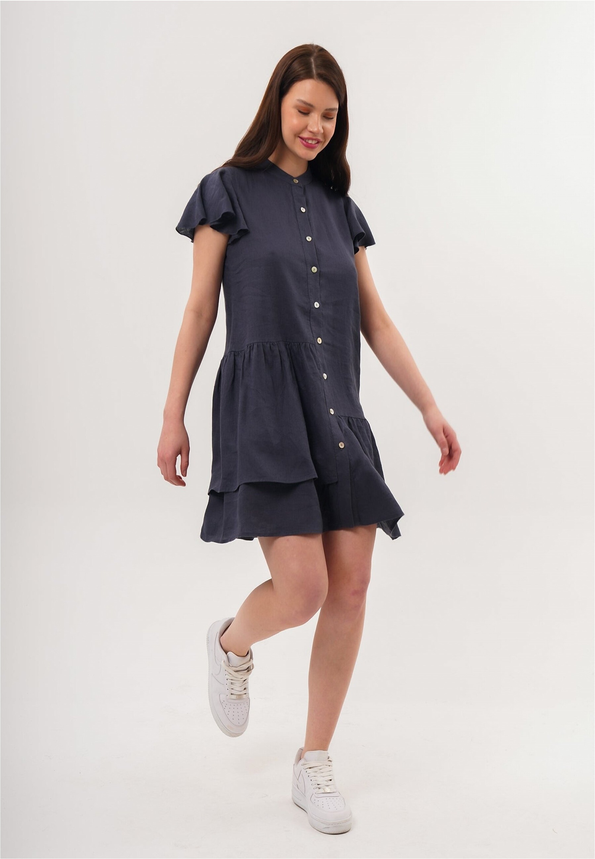 freshlions Jerseykleid »Jolin«, mit zarten Volantärmeln