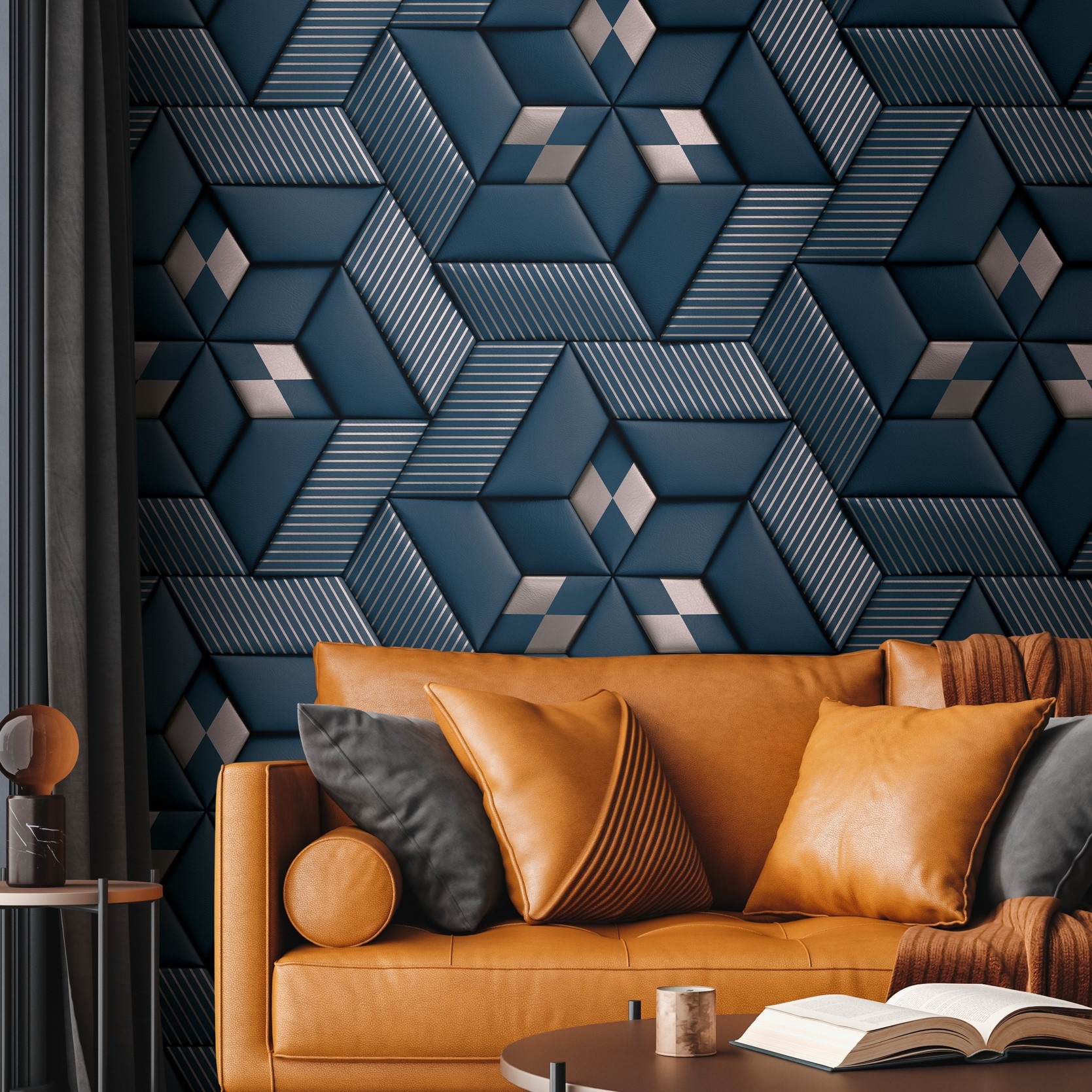 living walls Fototapete »Metropolitan Stories. Travel Styles. 3D-Tapete«, matt-gemustert-neutral, Fototapete 3D-Effekt Grafisch Metallic-Effekt Designtapete Tapeten