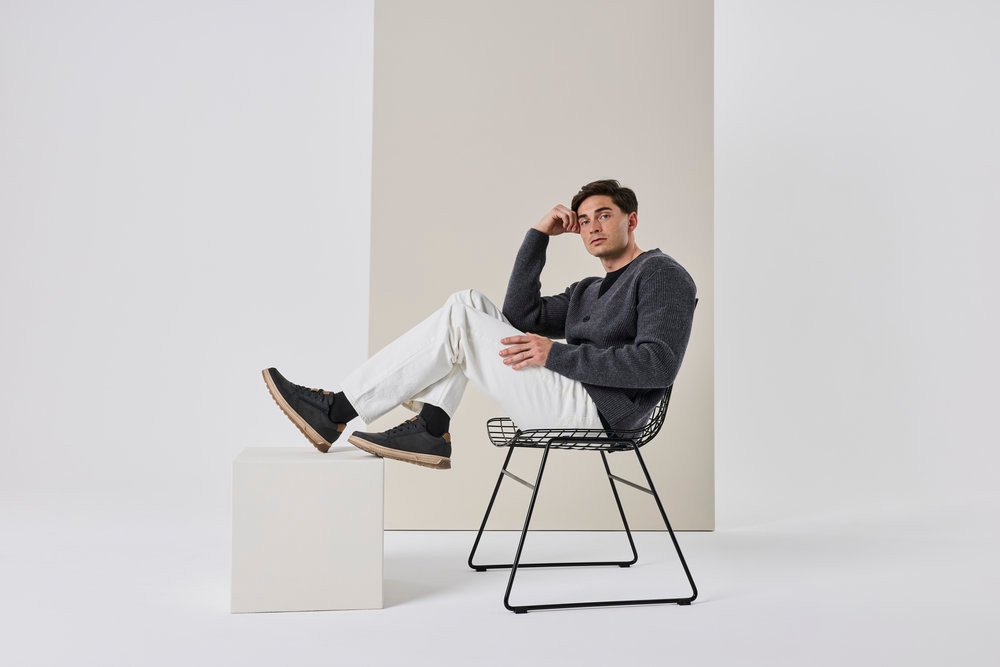 Rieker Sneaker  Freizeitschuh, Halbschuh, Schnürschuh mit Kontrastbesatz