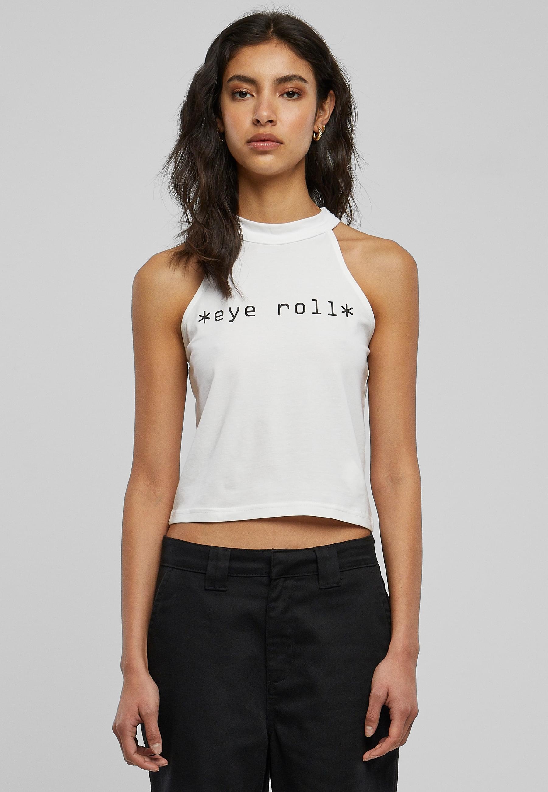 Miss Tee Muskelshirt »Miss Tee Damen Eye Roll Turtleneck Short Top« 1 Stk. tlg.