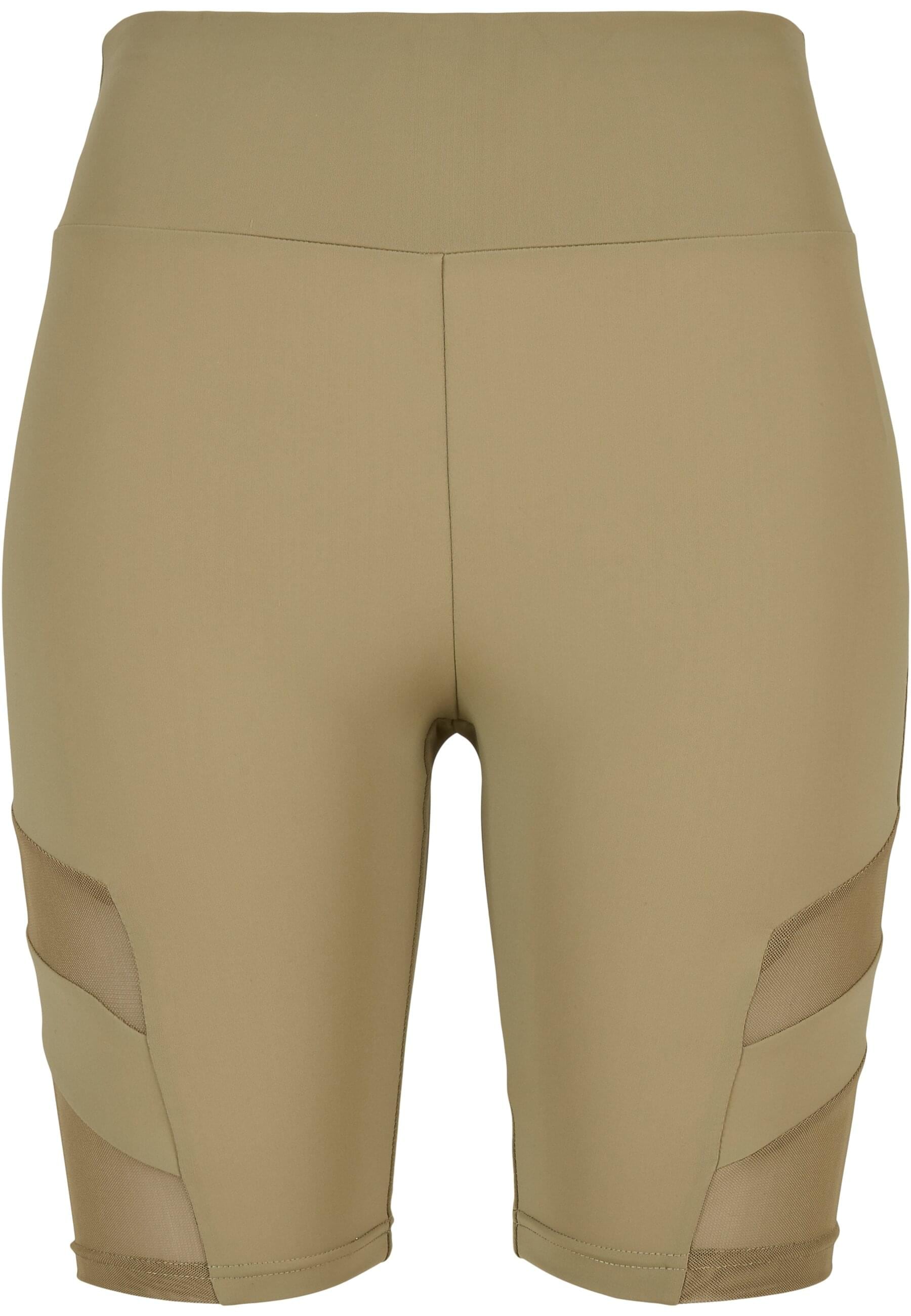 URBAN CLASSICS Stoffhose »Urban Classics Damen Ladies High Waist Tech Mesh Cycle Shorts«, (1 tlg.)